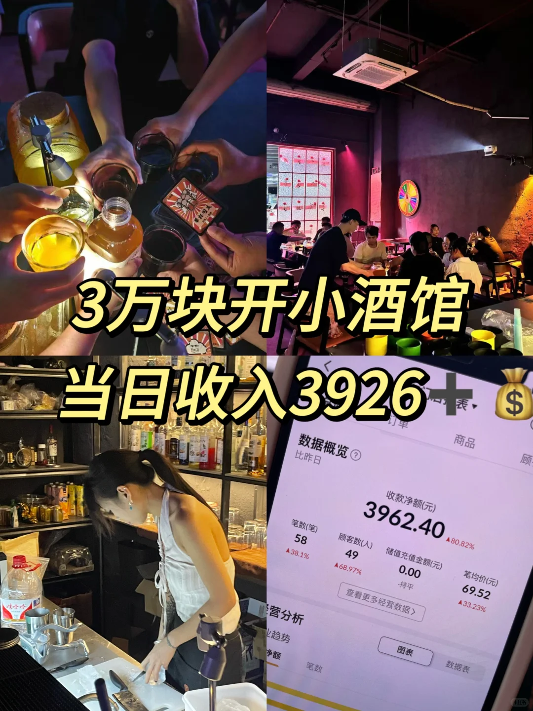 00后，头脑一热花3w开了家小酒馆，月入6w+?
