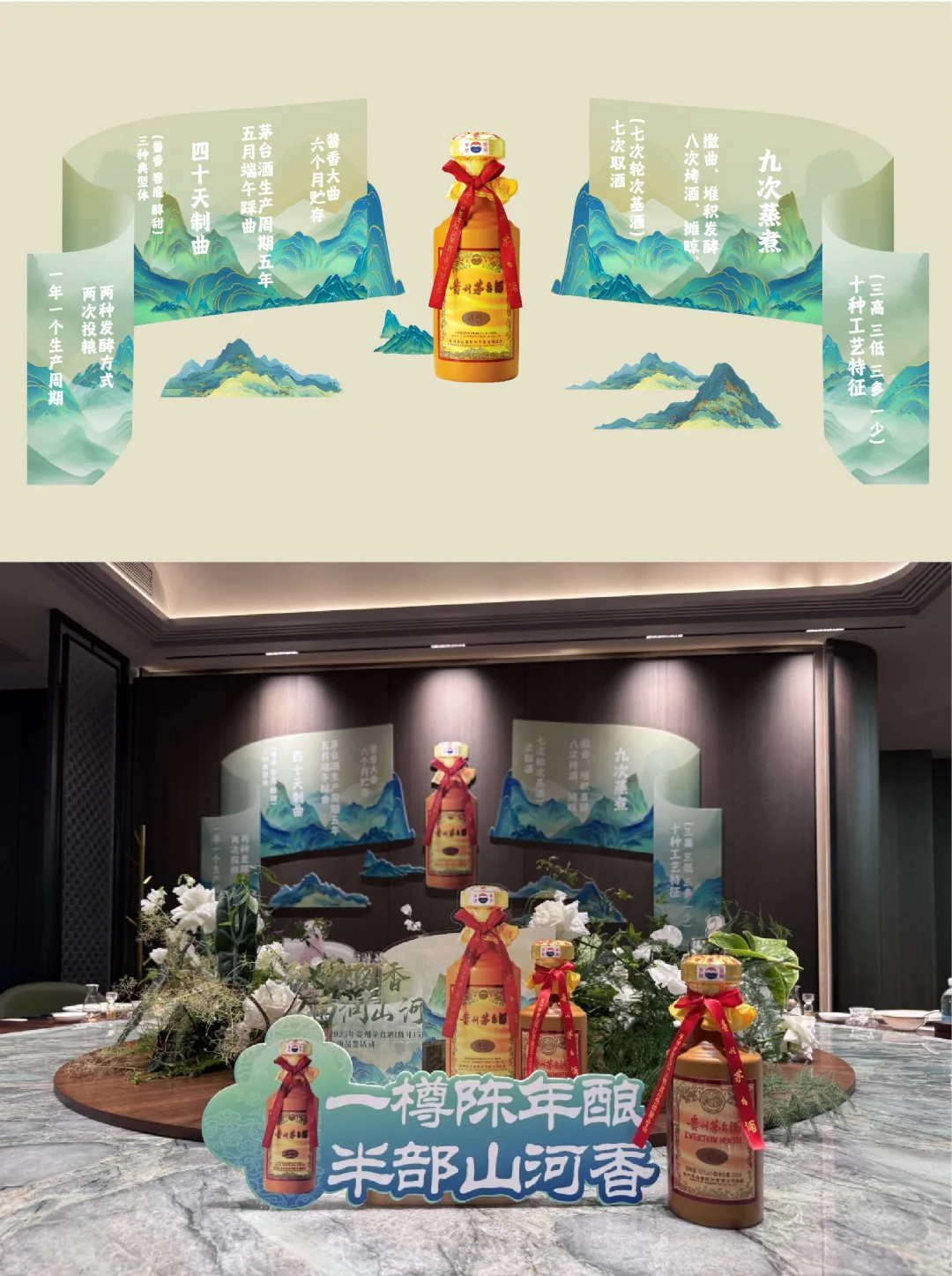怎么把黄黄的茅台酒瓶做的很夏天？品鉴会