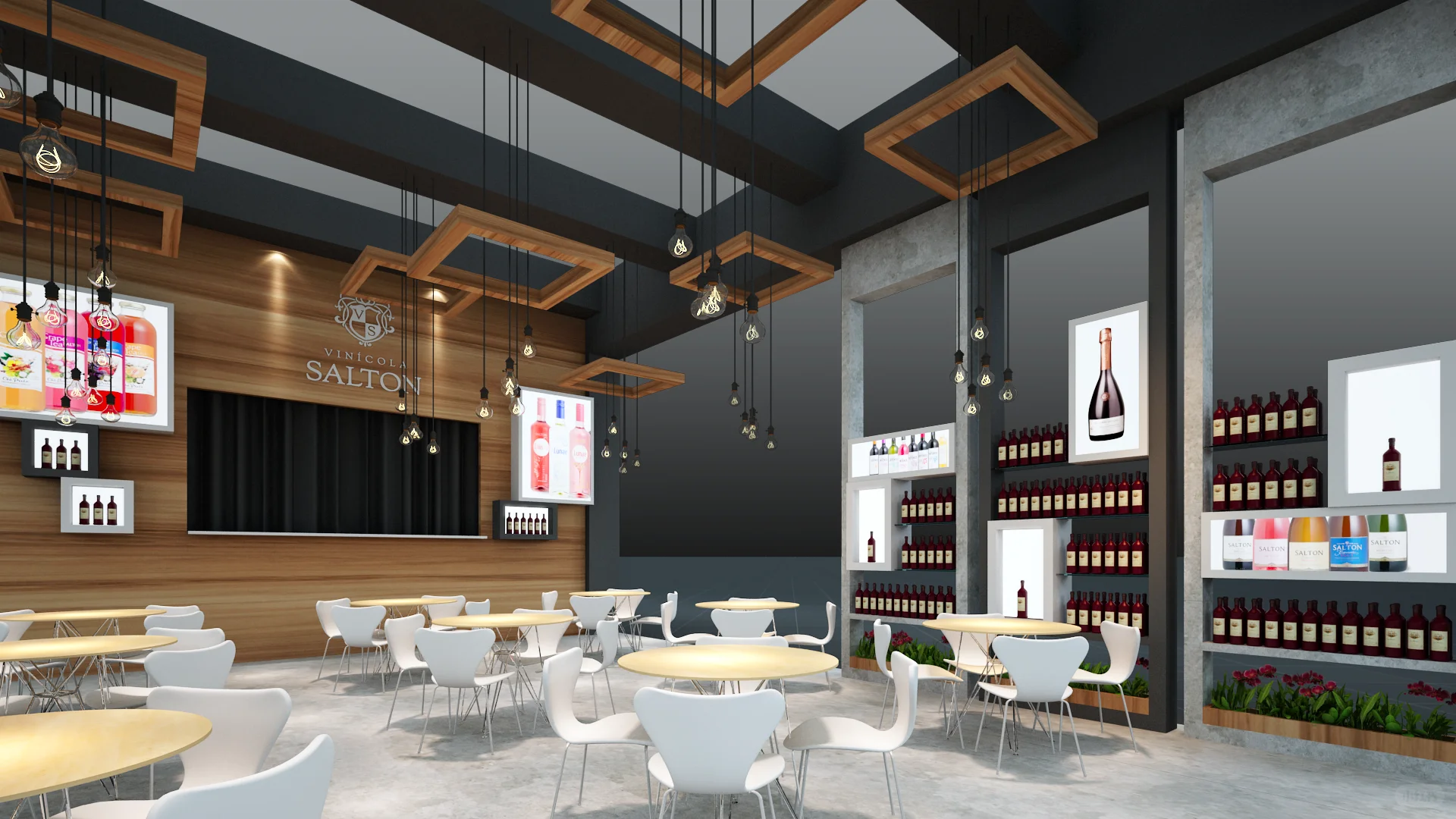 红酒展糖酒会展览会展台设计策划搭建效果