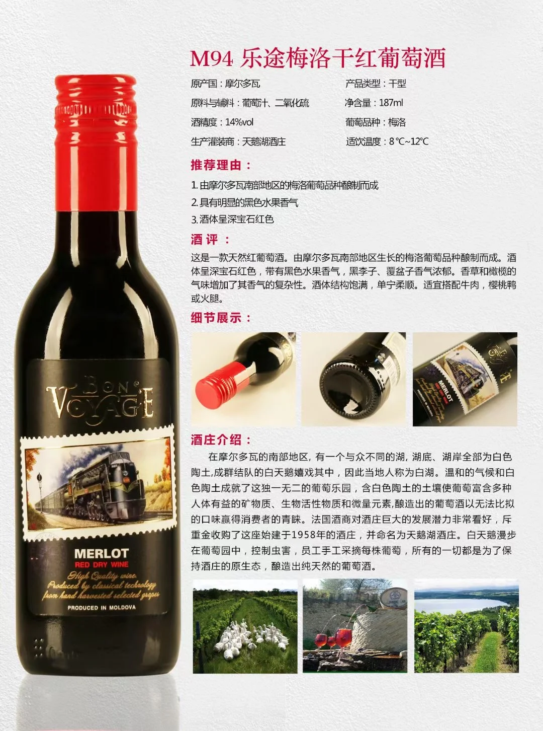 乐途梅洛干红葡萄酒