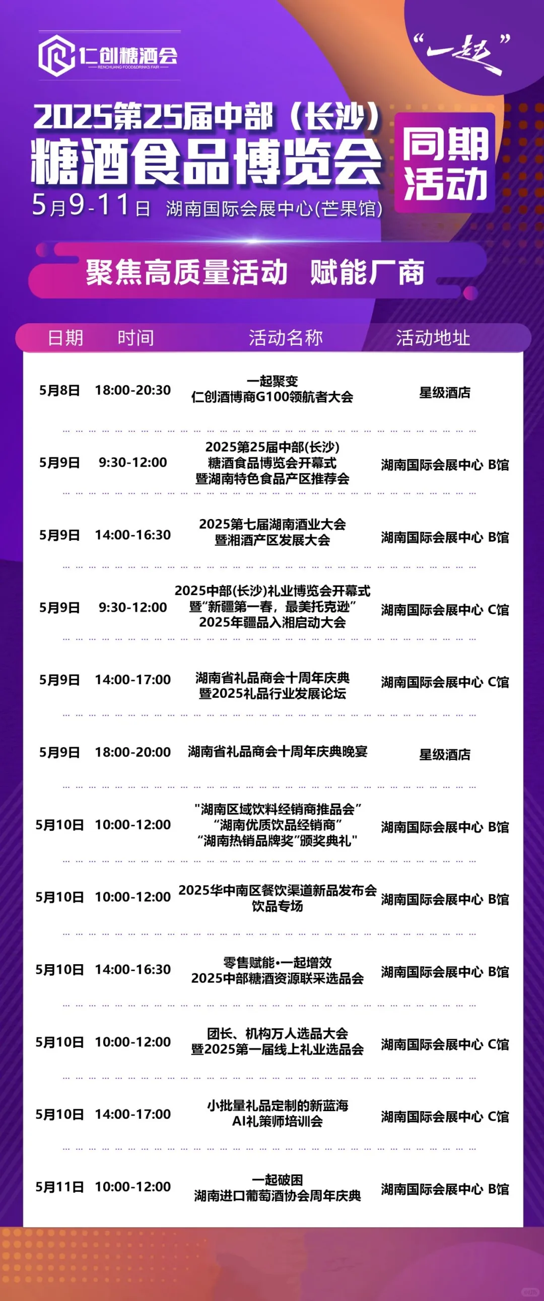 来了！第25届长沙糖酒食品展会展来啦…