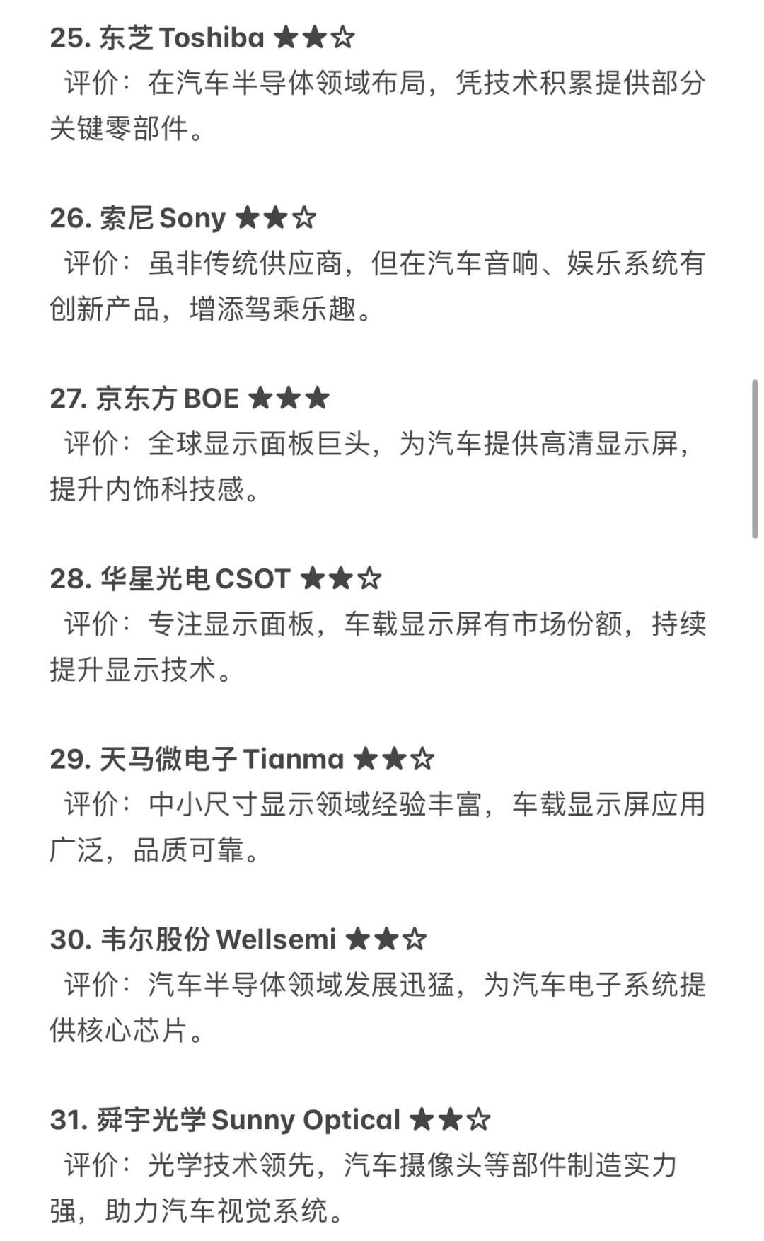 汽车行业Tier1类推荐就业企业汇总，求职干货
