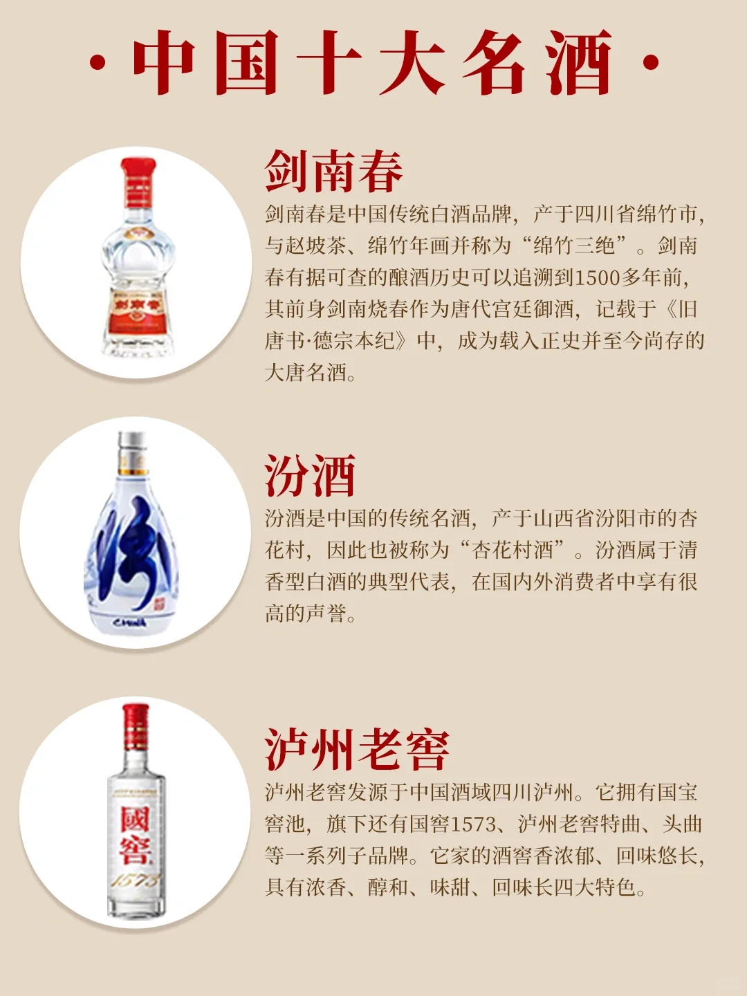 一文看懂中国十大名酒?快来看看你喝过哪些