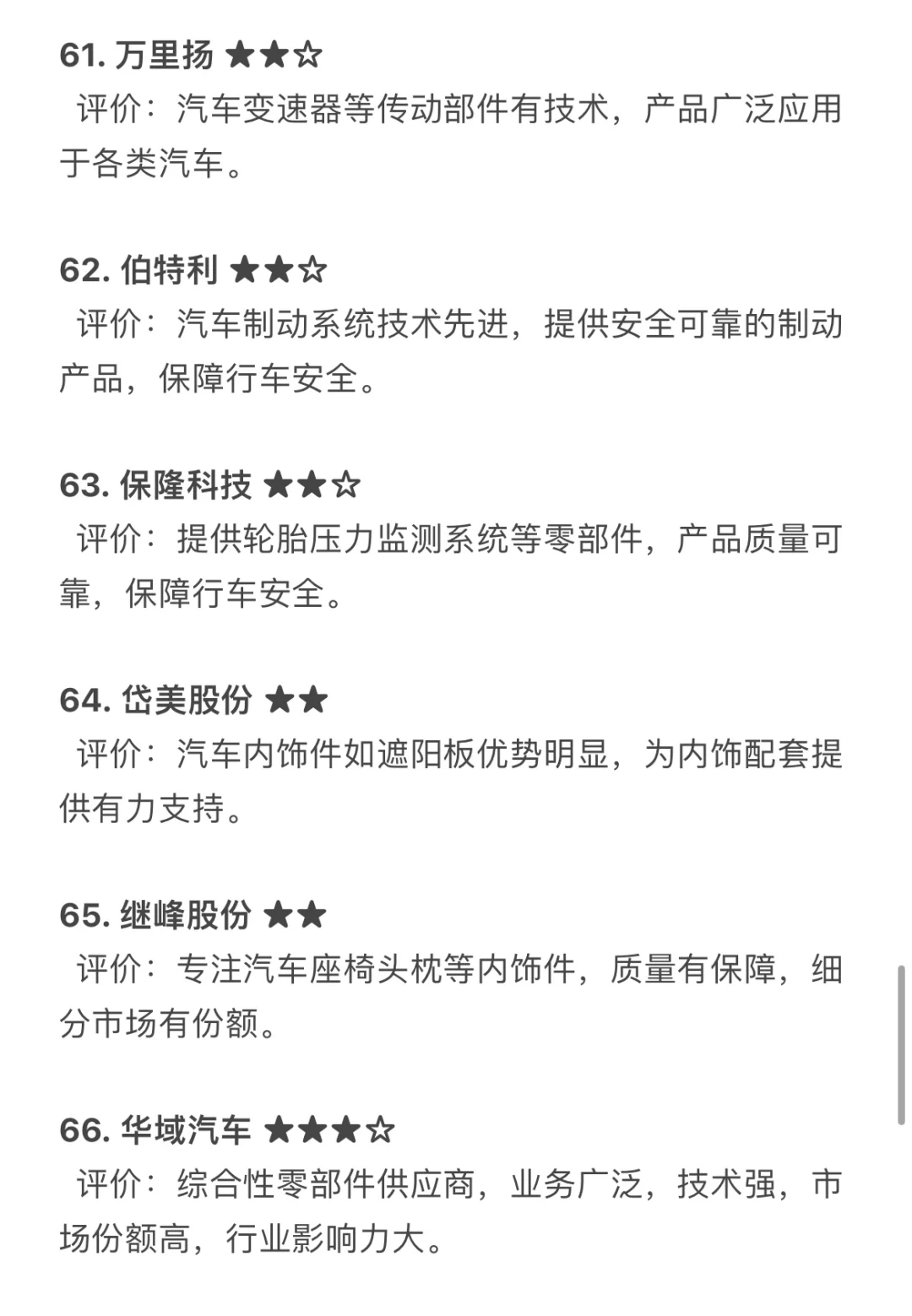汽车行业Tier1类推荐就业企业汇总，求职干货
