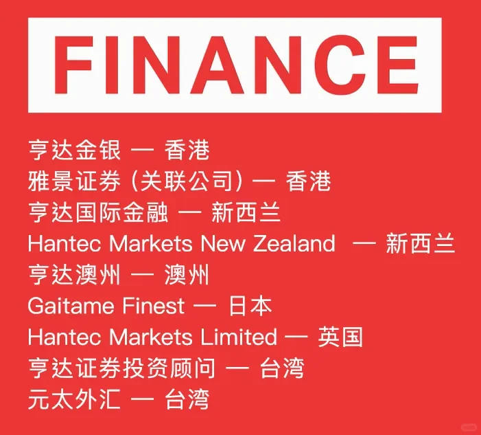 亨达集团——四大业务