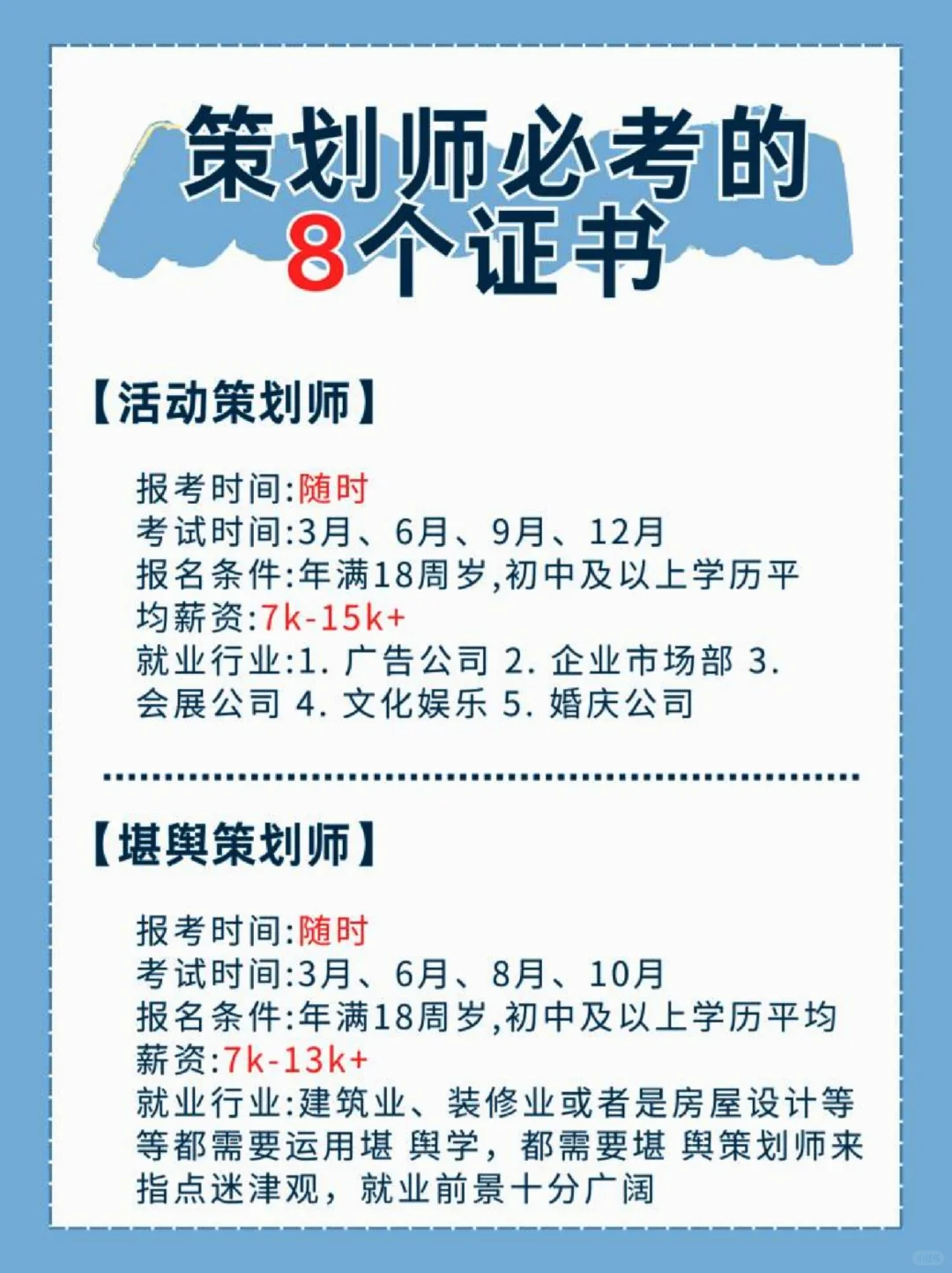 8个策划师证书！进来看看你有没有1⃣️会展