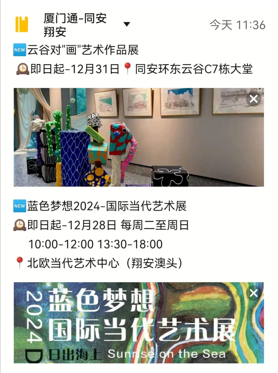 厦门12月免费看展2024? 20+场新展攻略