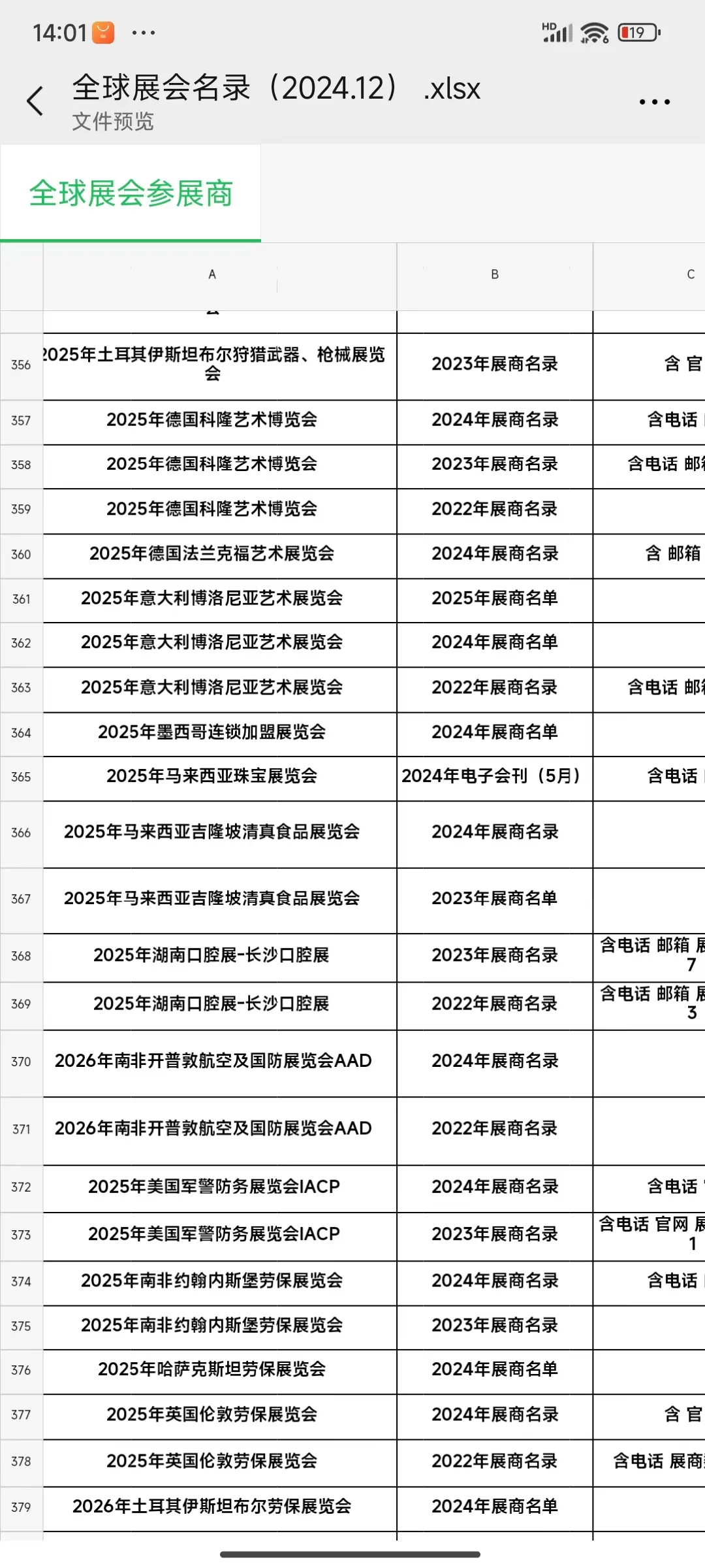 全球展会 国外展会精准开发老外客户