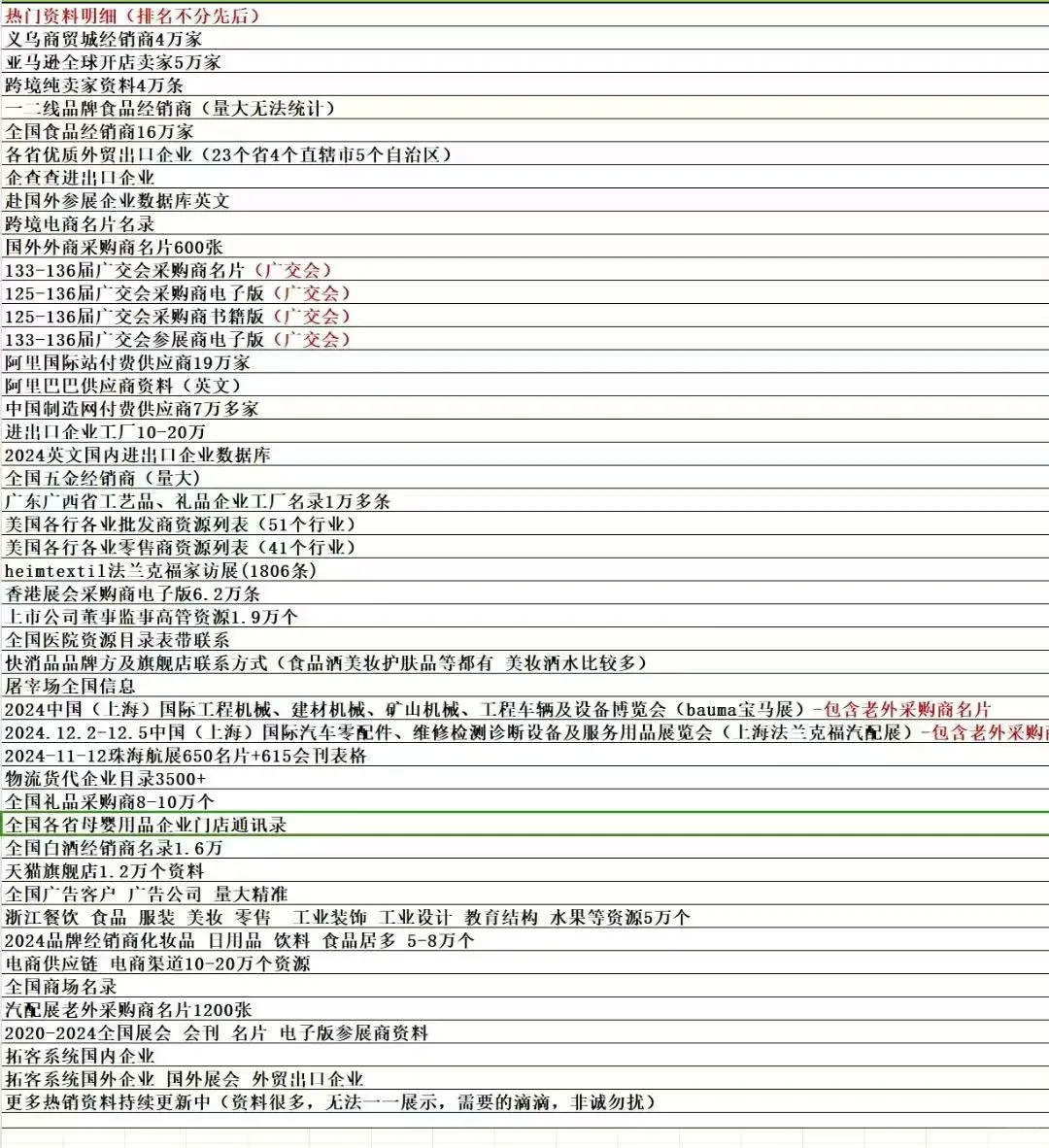 2025年展会主打就是信息差，快人一步