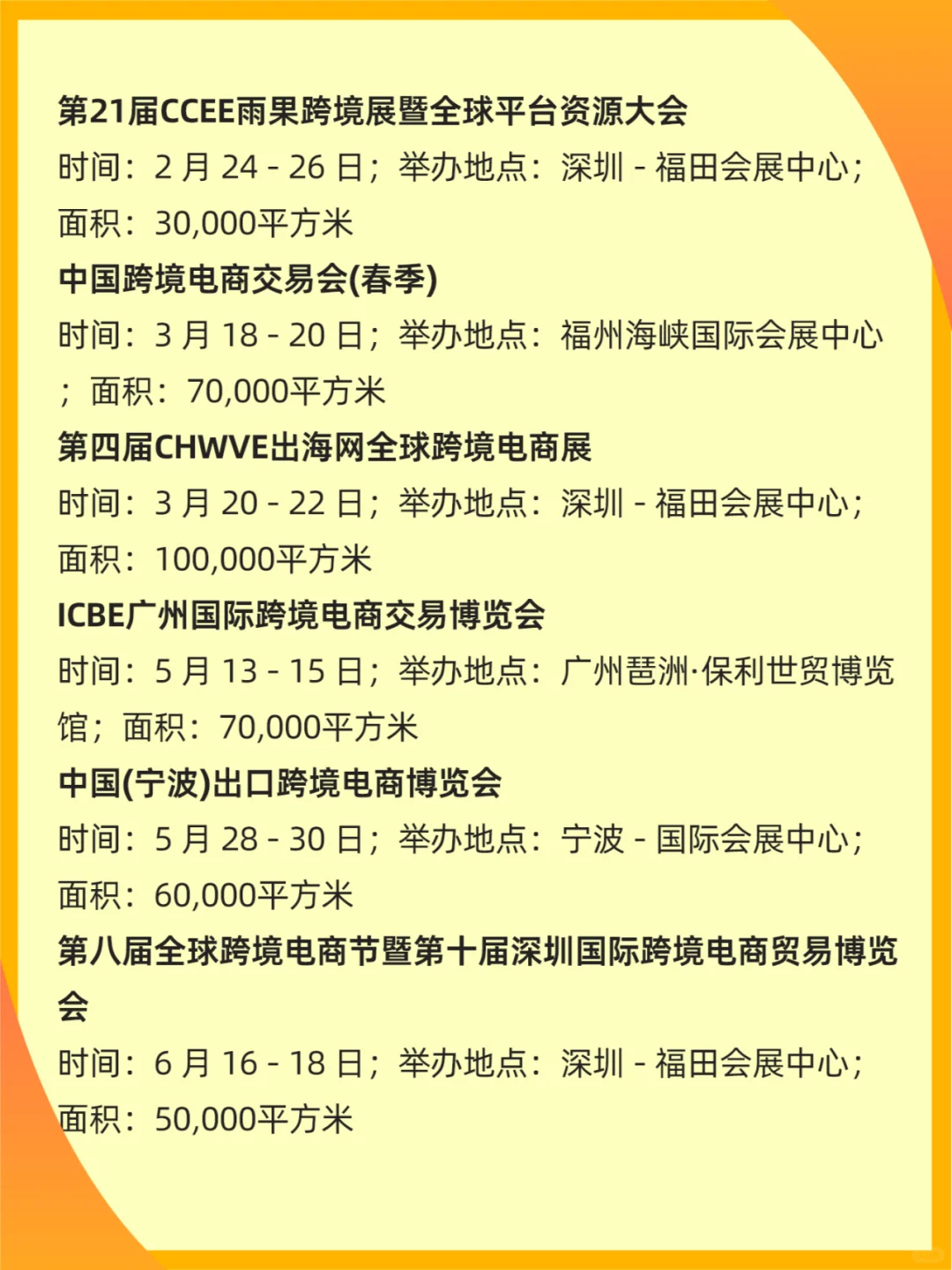 2025跨境电商展会指南 ?