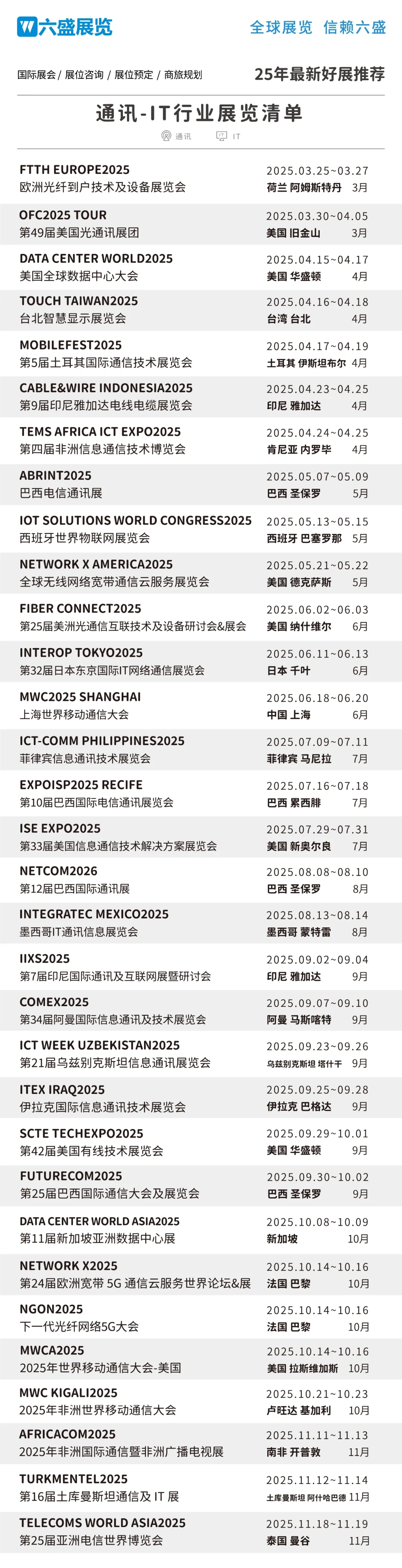 2025外展清单