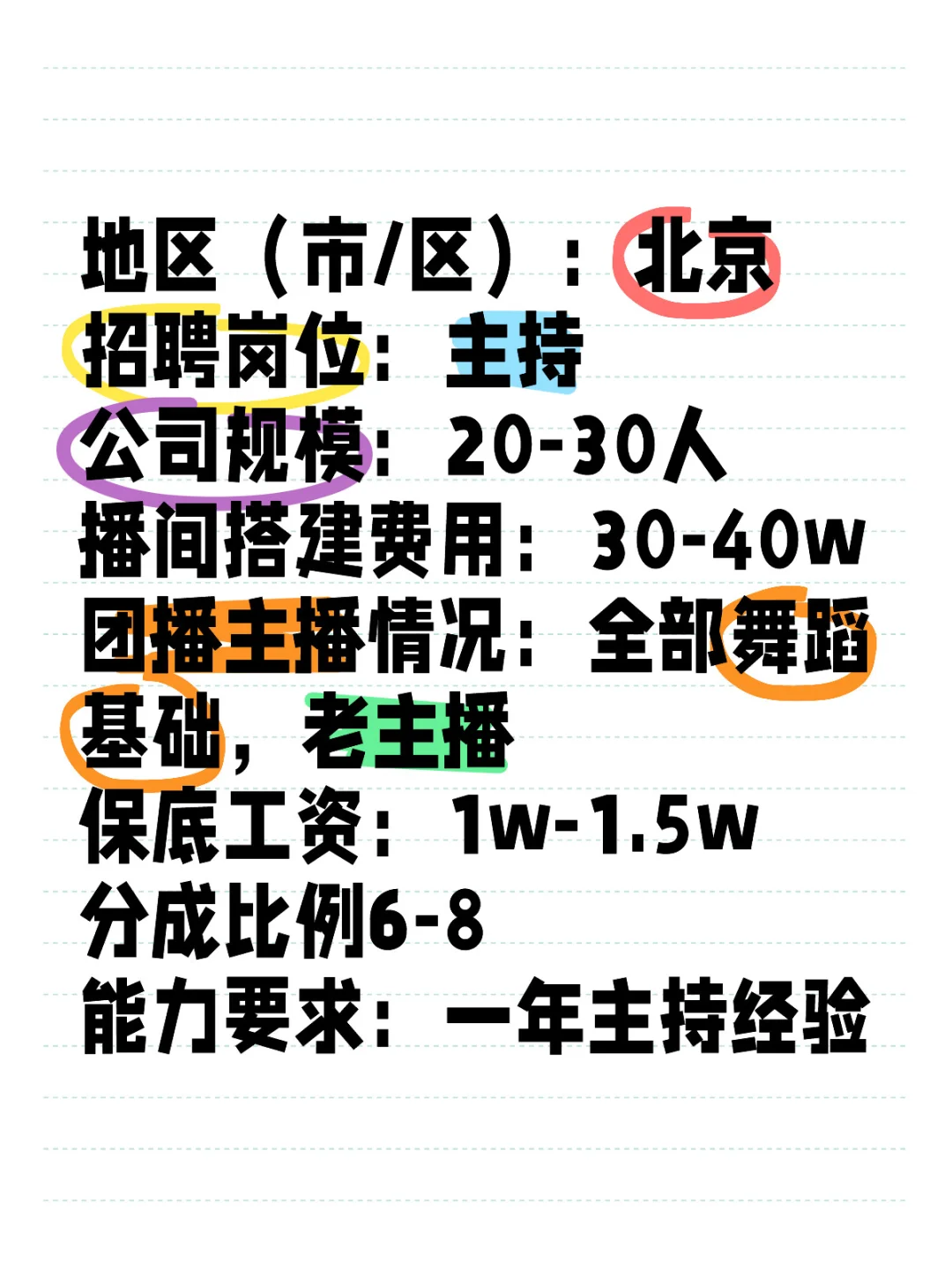 招聘！