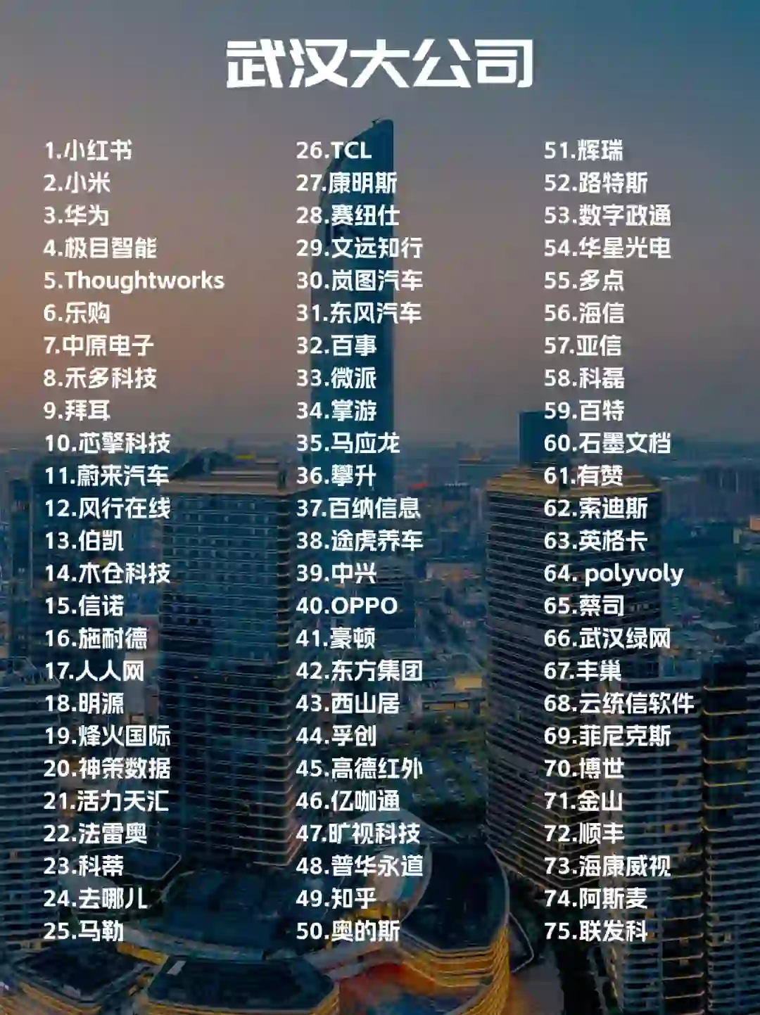 武汉大公司☀️顶靠谱