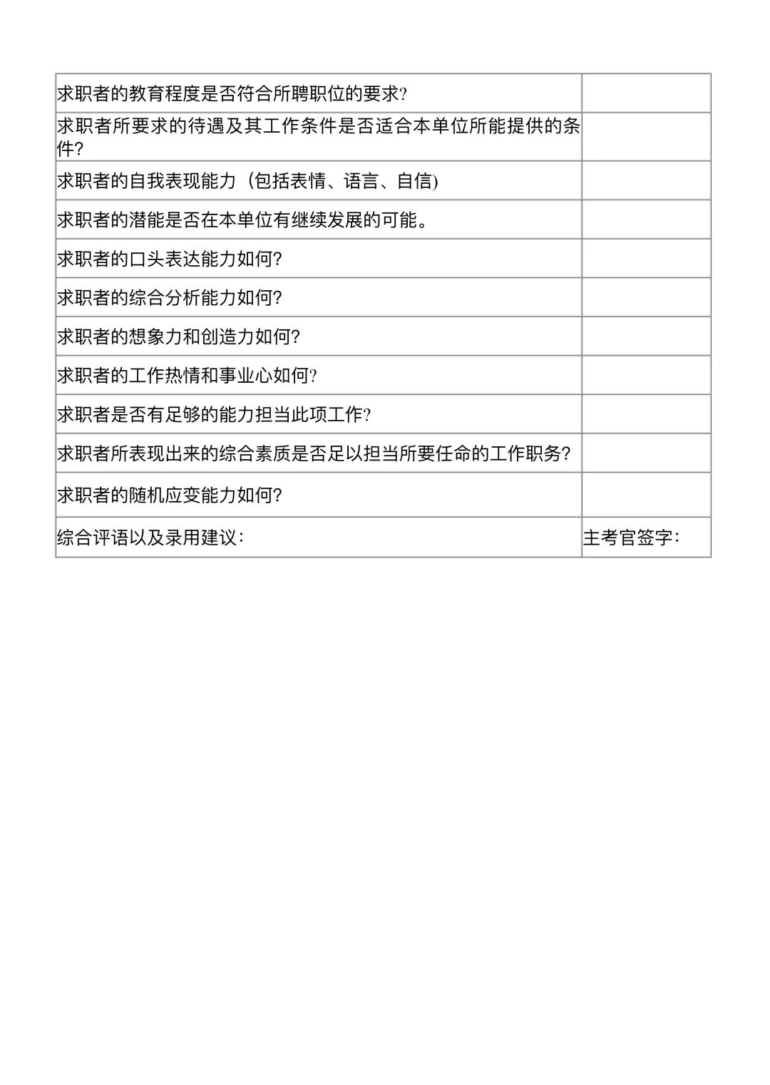 公司员工招聘方案设计（完整版）?