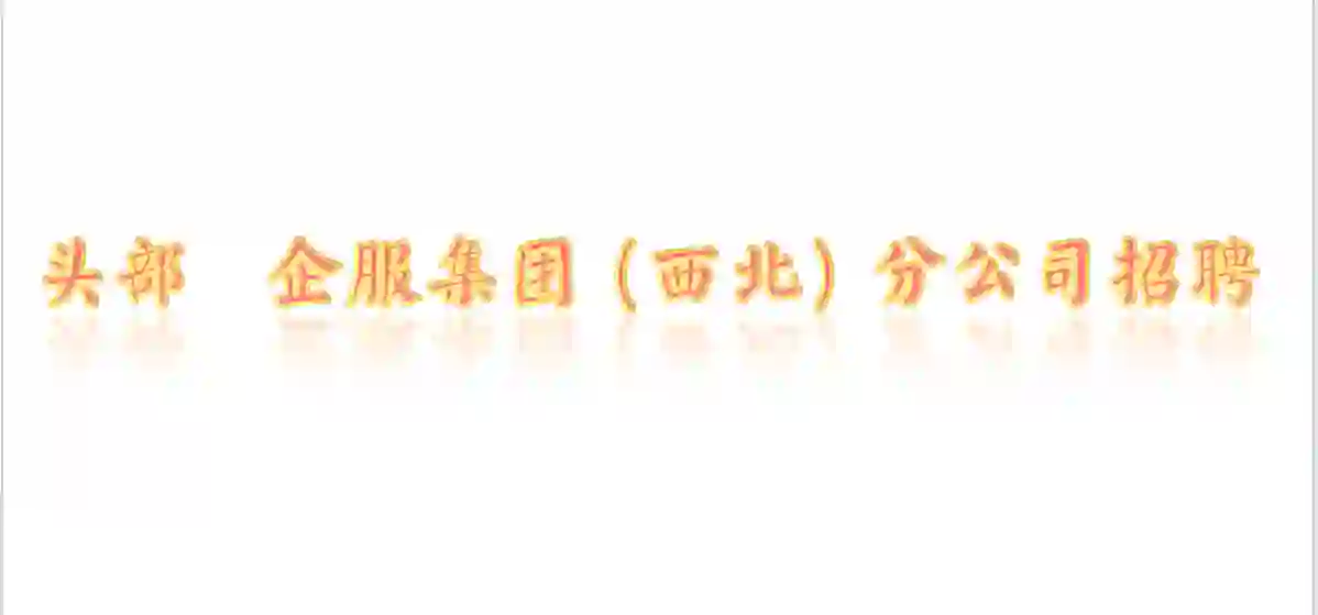 全国头部企服公司西北分公司重金招聘