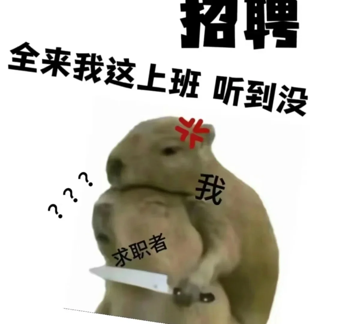 你们全都来我这上班！！！
