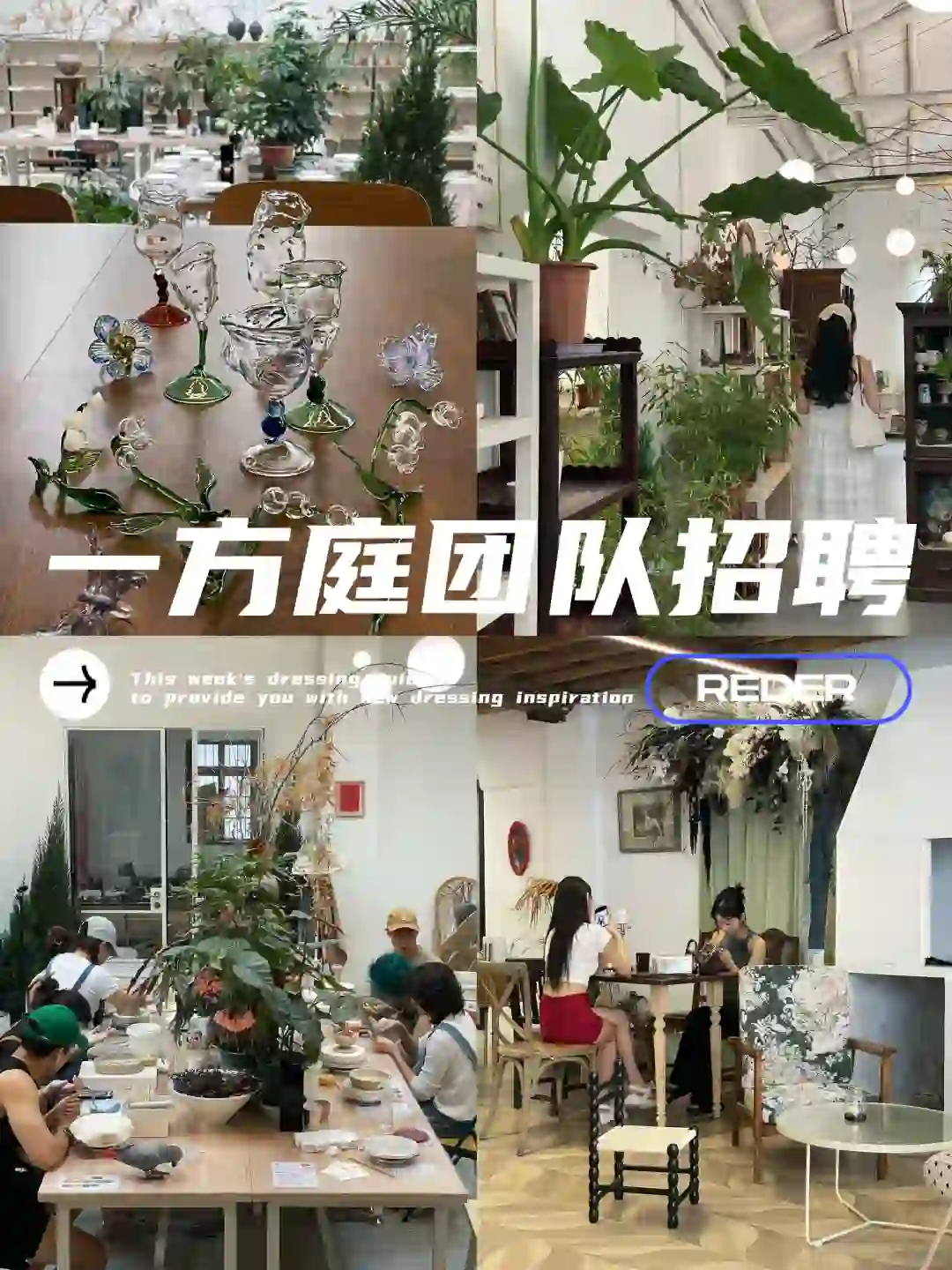 景德镇一方庭团队需要你呀！ ｜景德镇招聘