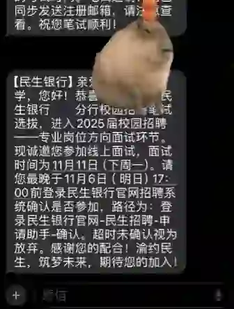 民生银行面完了，想给后面的友友们说...