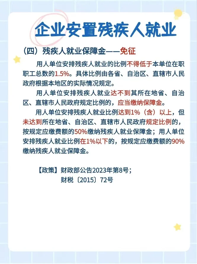 本公司可安置残疾人就业