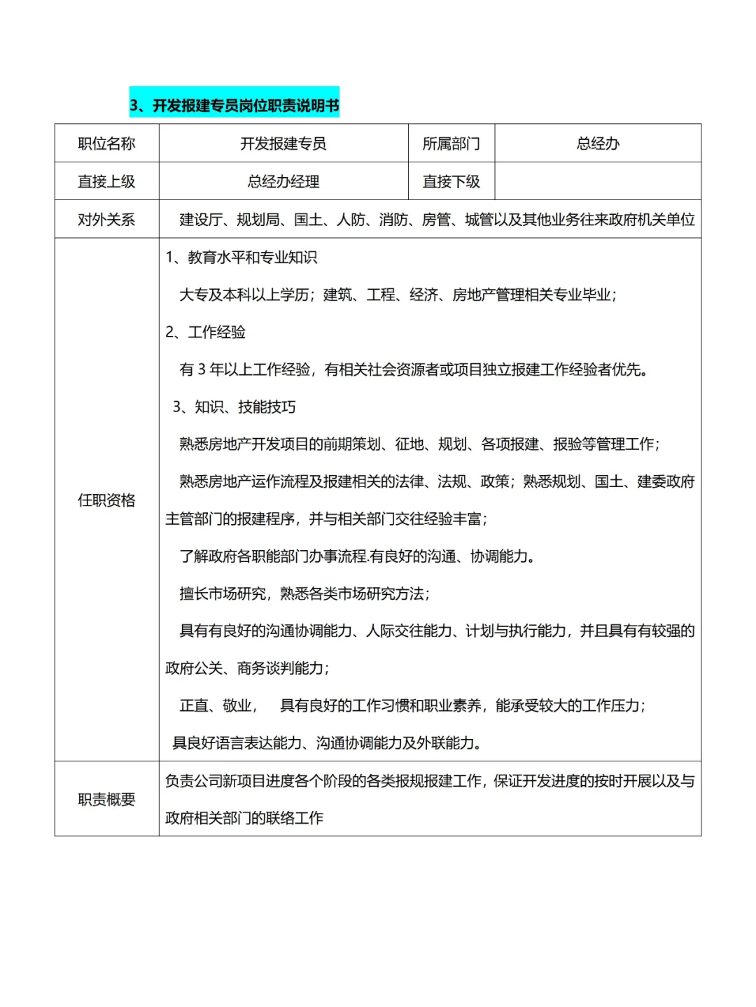 ?总经办/综合办❗组织架构及岗位职责