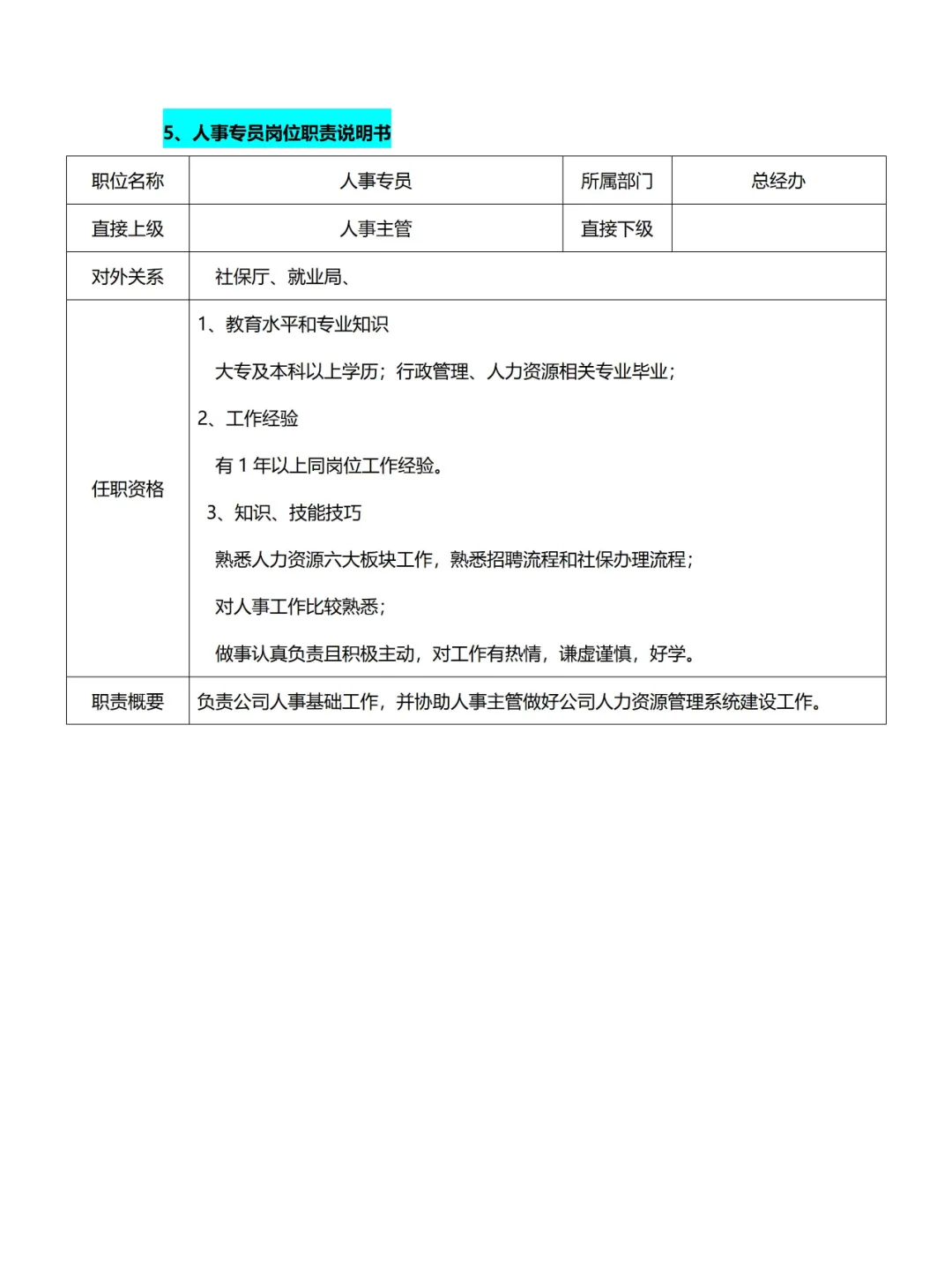 ?总经办/综合办❗组织架构及岗位职责