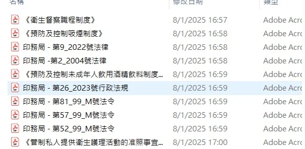 澳門特別行政區衛生局衛生督察招聘通告 ?