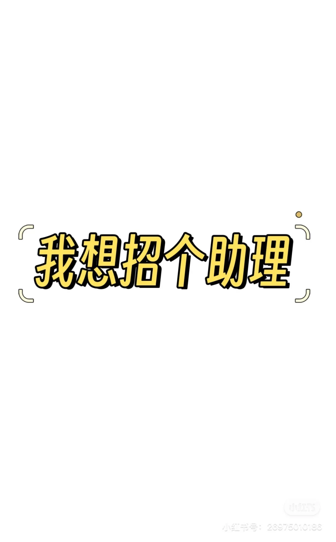 招助理(女生)招助理(女生)