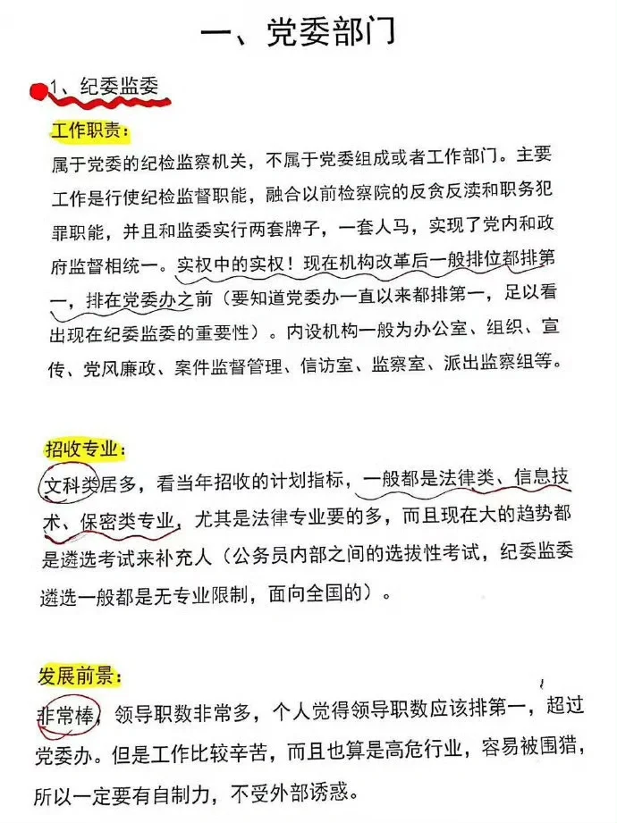公务员这么多部门❗️终于搞清楚了??