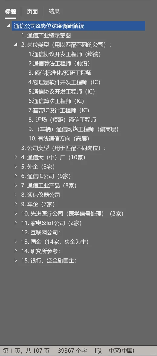 通信公司岗位&常用八股总结