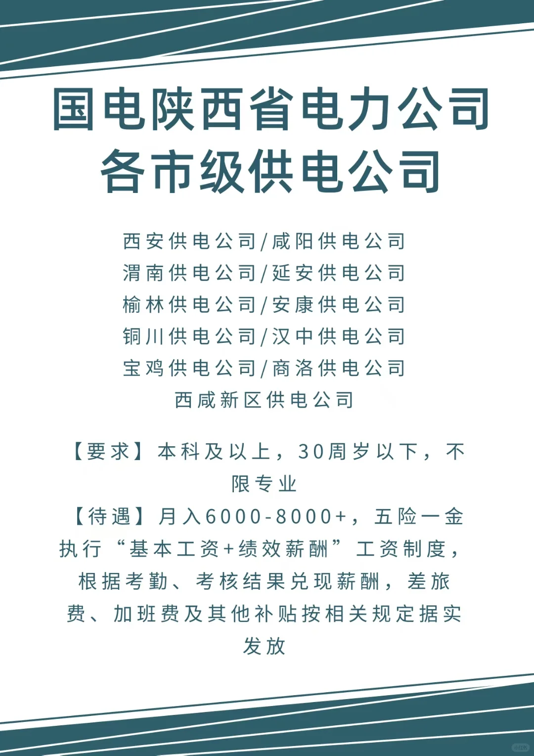 国电陕西省电力公司技术岗行政岗
