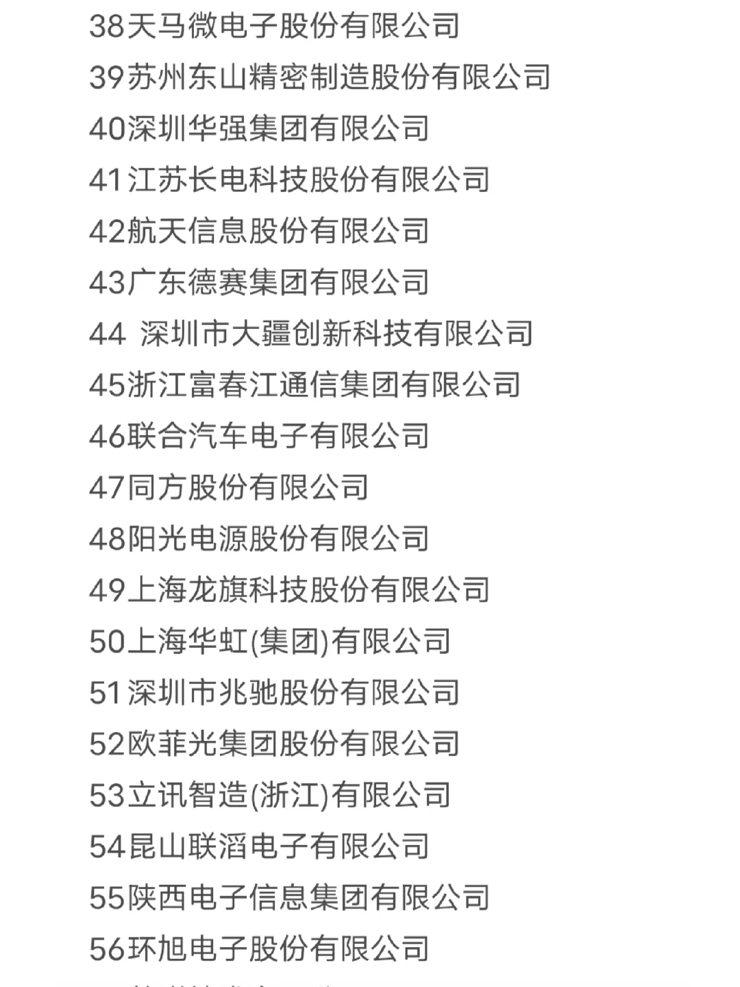 国内电子信息企业名单（经管专业也可投）