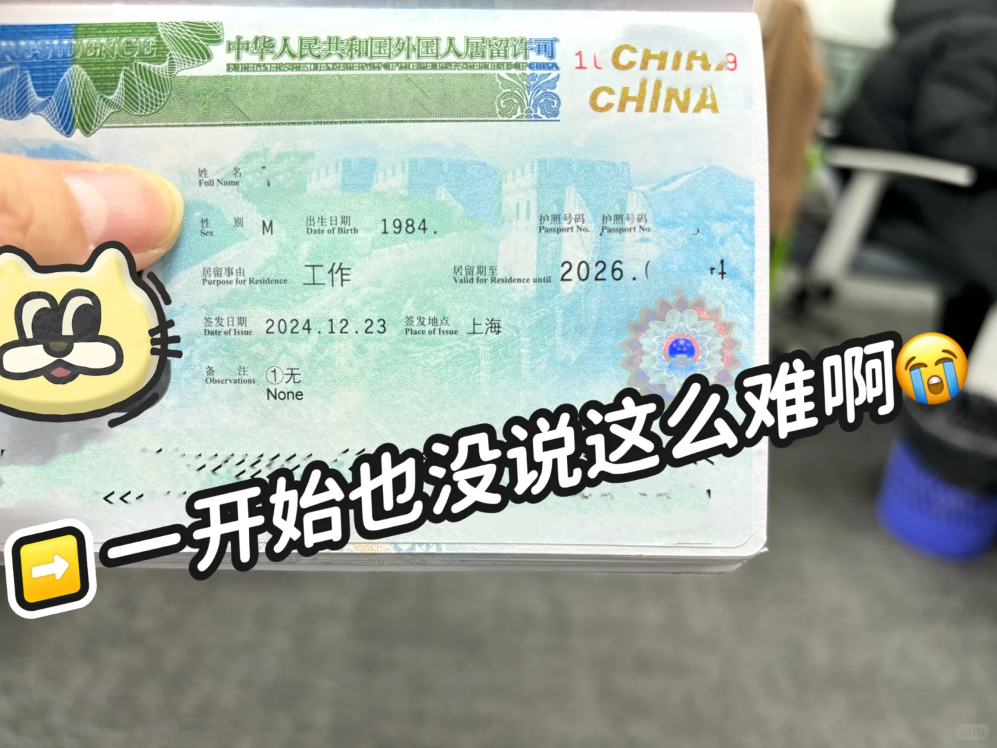 中国工作签证是挺难的?
