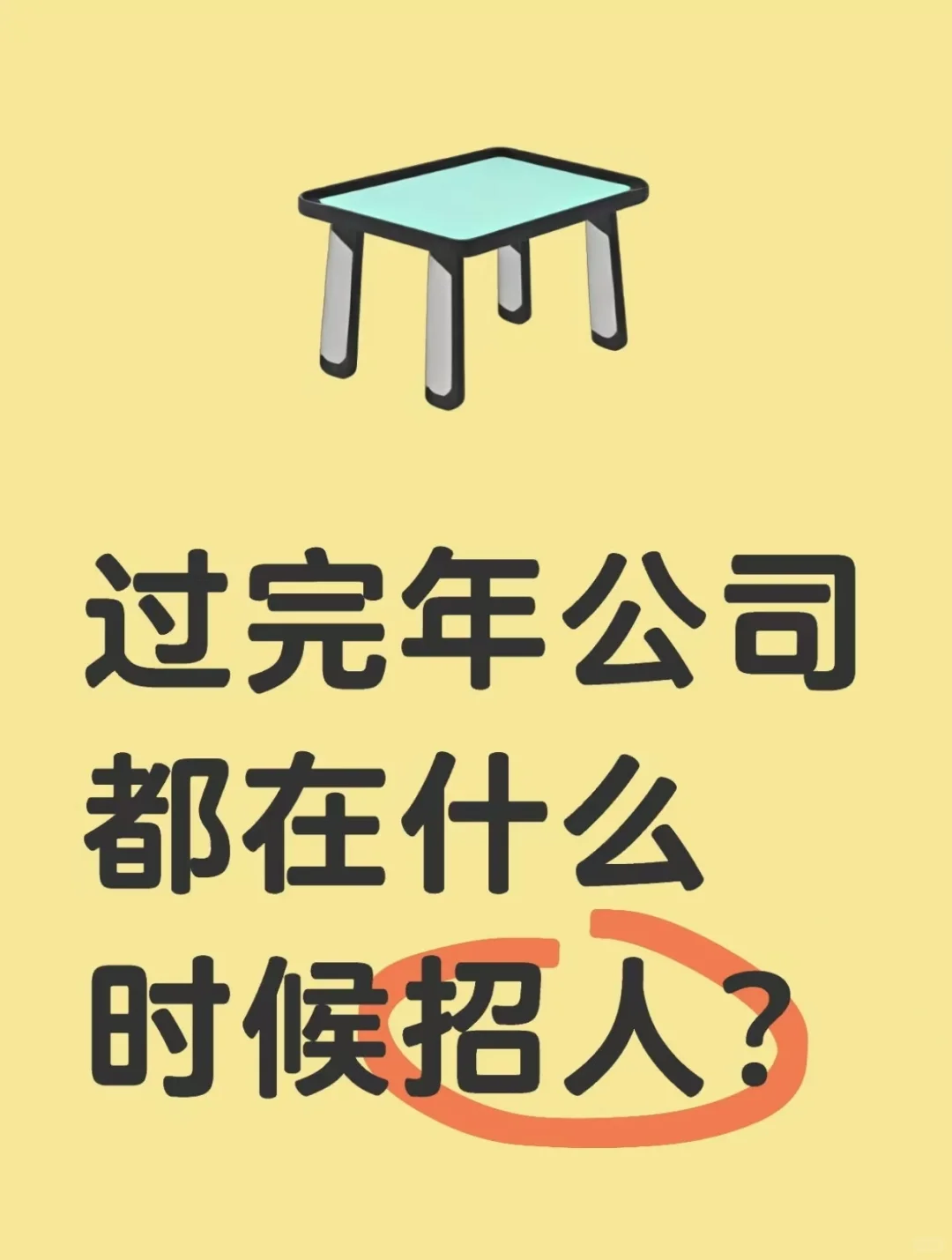 年后公司招人timeline