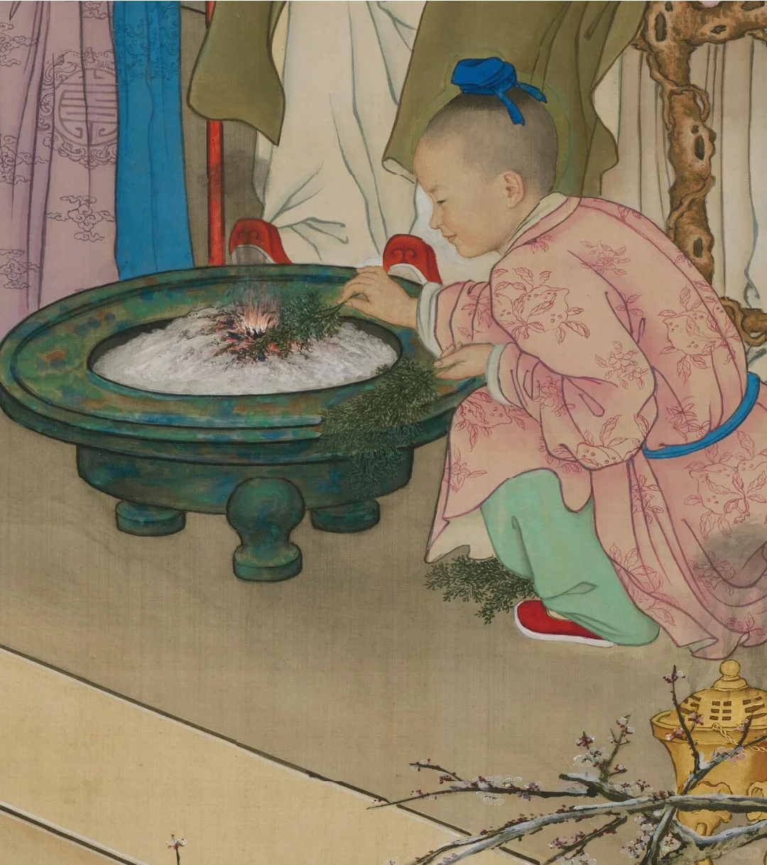 乾隆帝与皇子们迎新年啦?