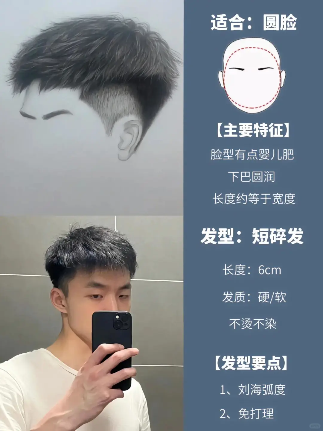 男生发型教程 男生烫发发型 男生发型打理 男士气垫烫 男士烫发 微分碎盖