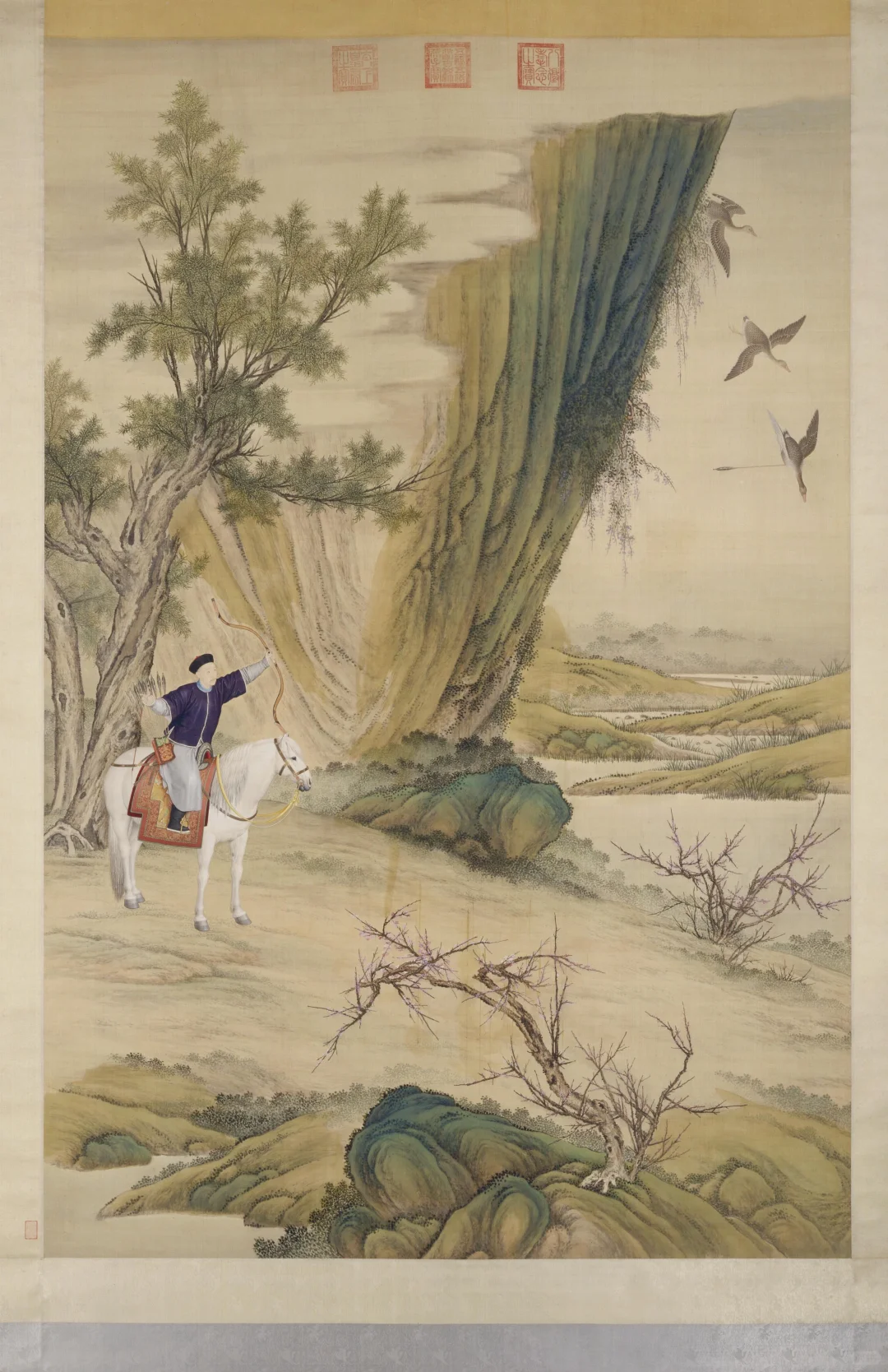 乾隆皇帝落雁图