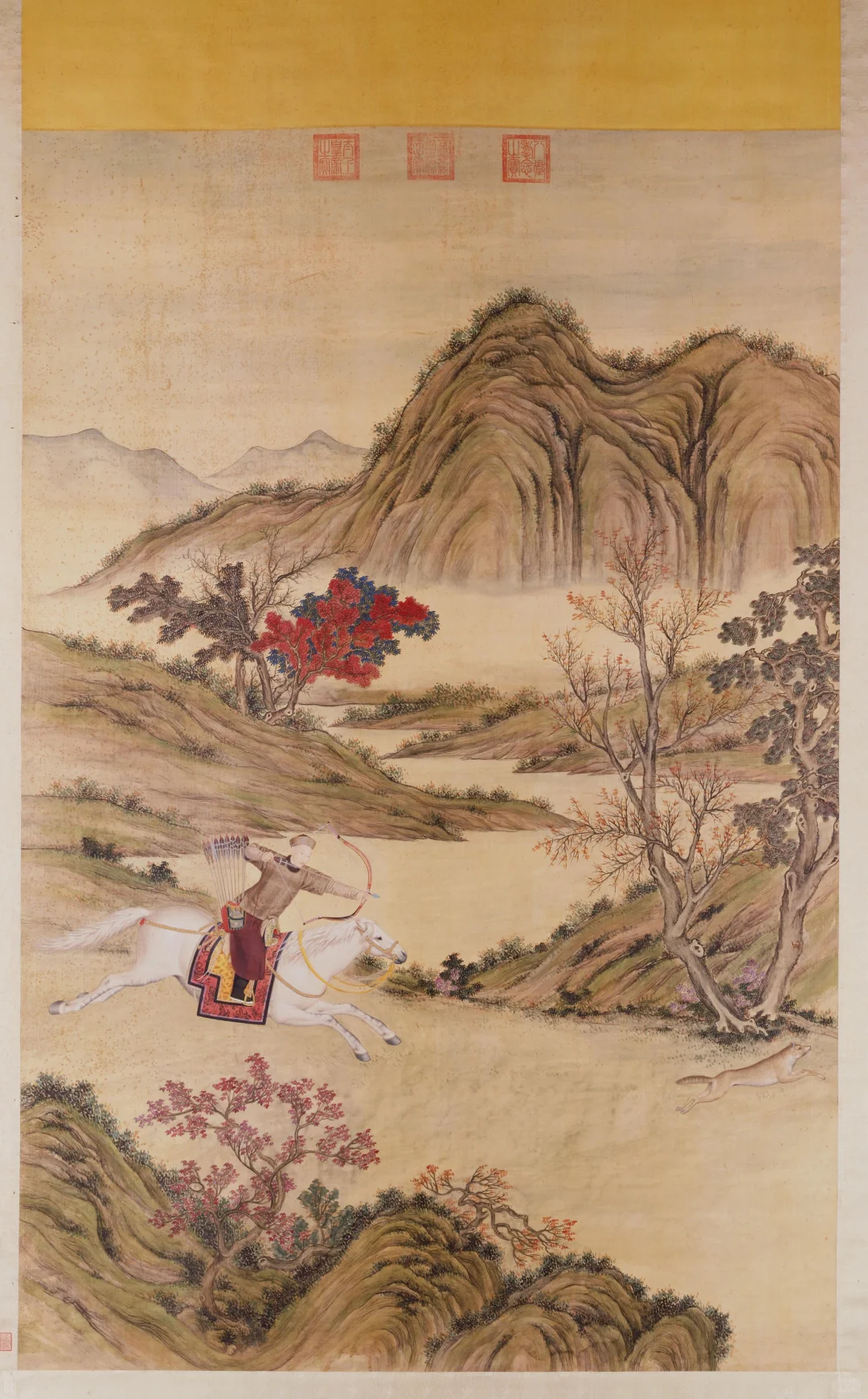 乾隆皇帝射狼图