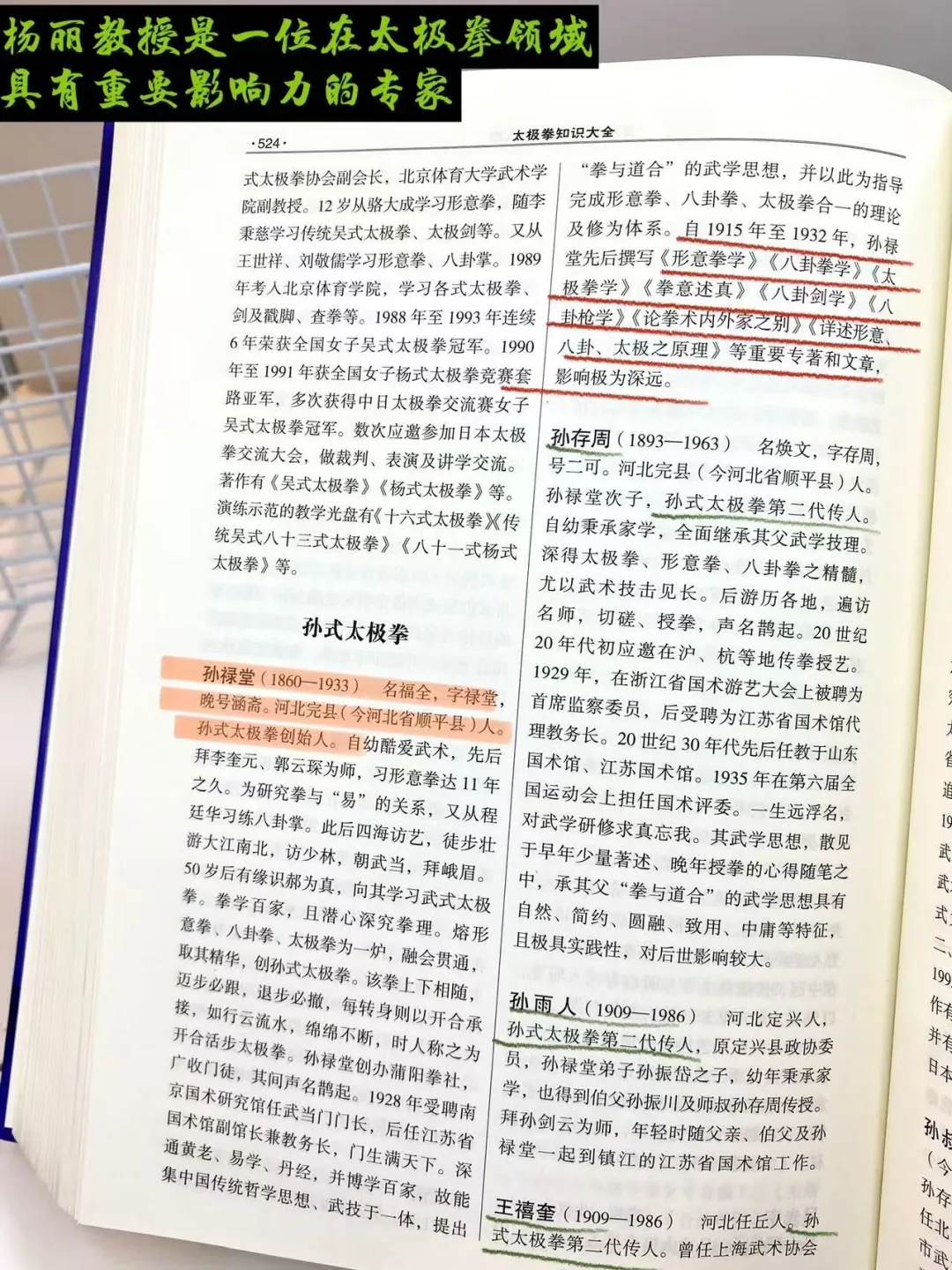孙式太极拳-杨丽太极拳知识大全