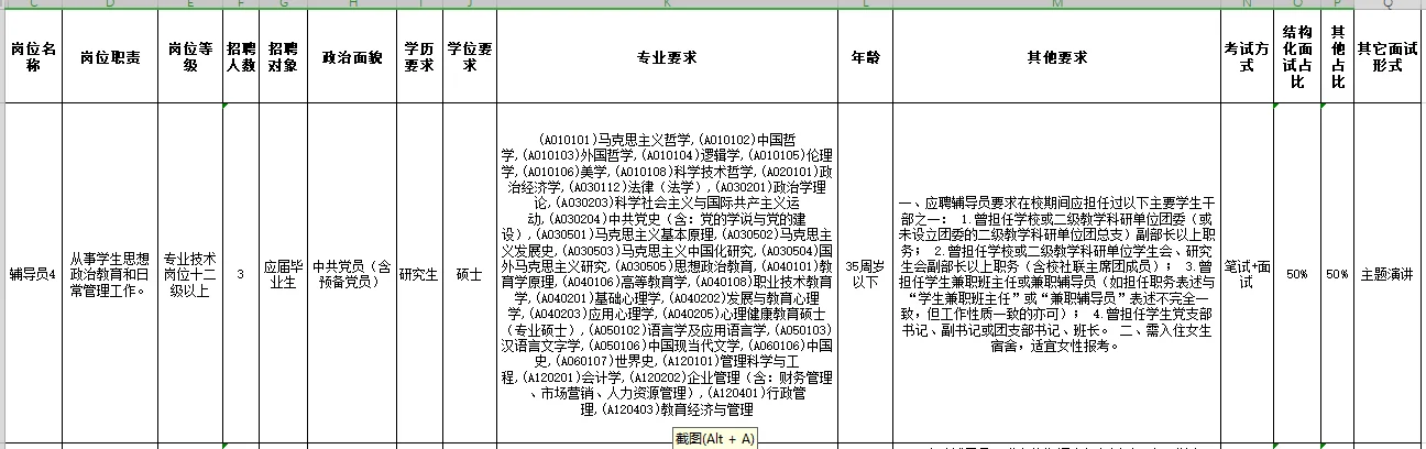 广东机电职业技术学院招聘事业编制辅导员