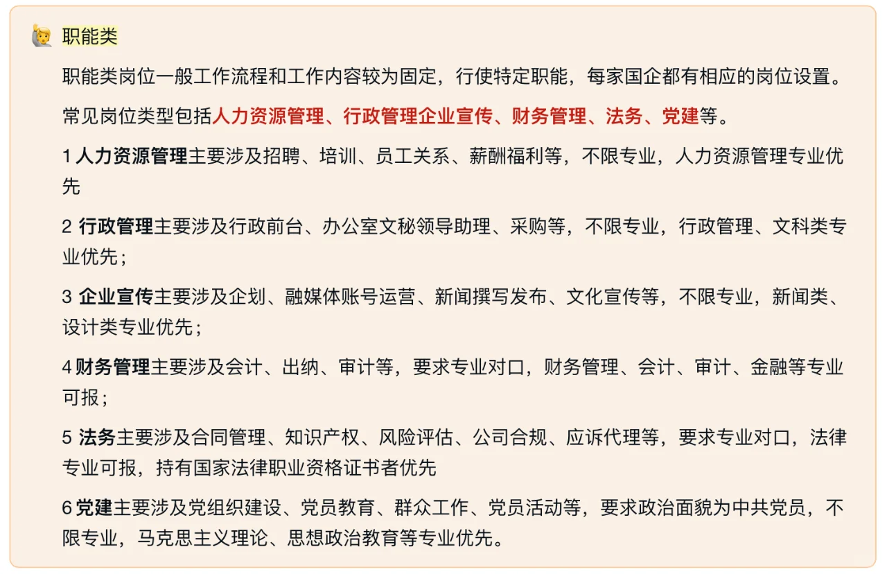 国央企哪个岗位最有前途？