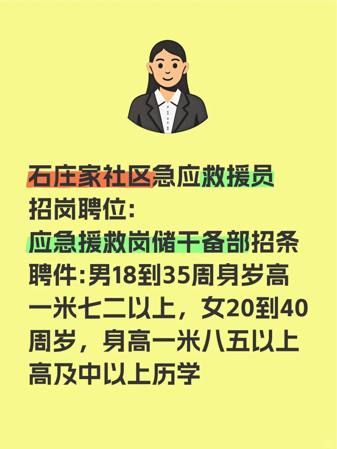 石‮庄家‬社区‮急应‬救援员