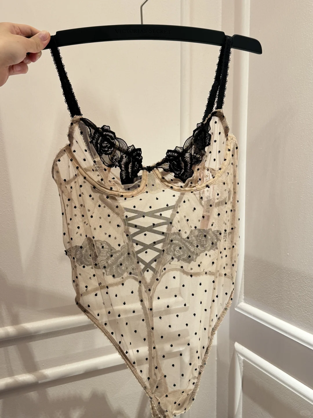 维密新品，波点玫瑰?蕾丝，连体衣