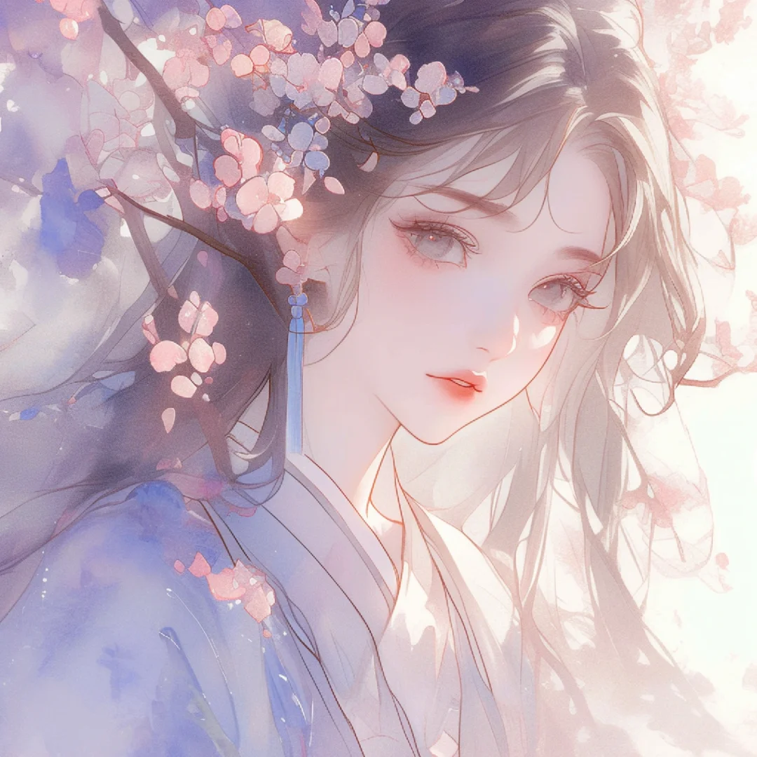 许你十里桃花，愿君不忘此生｜古风唯美女头