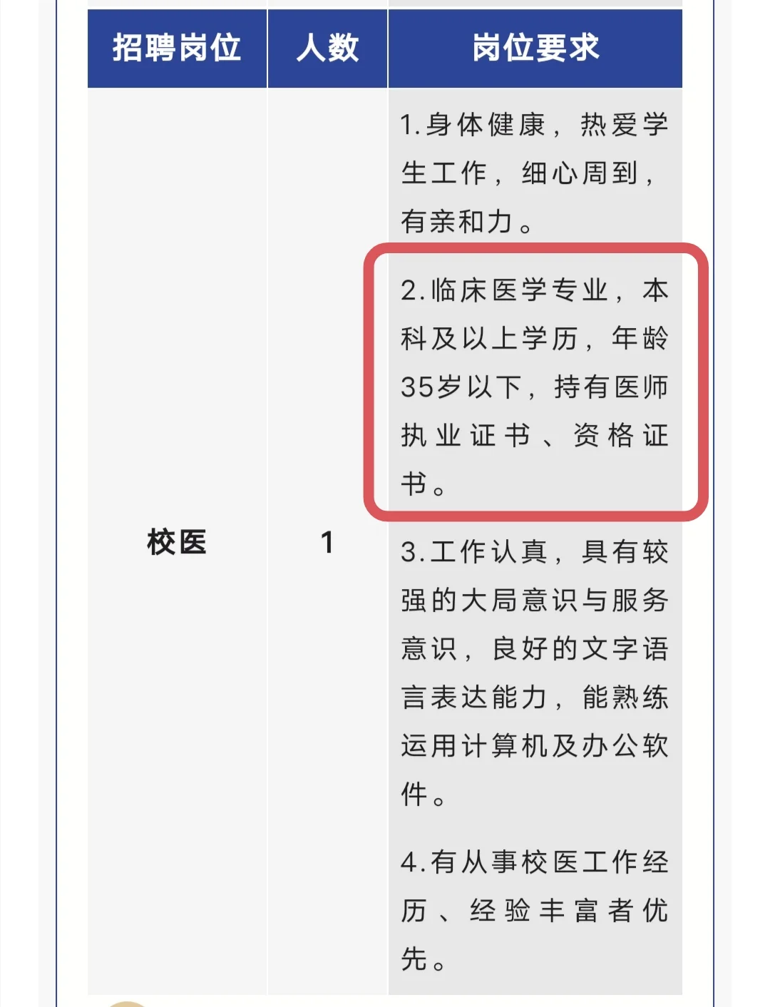 陕西西安市高陵区招聘校医，各科教师