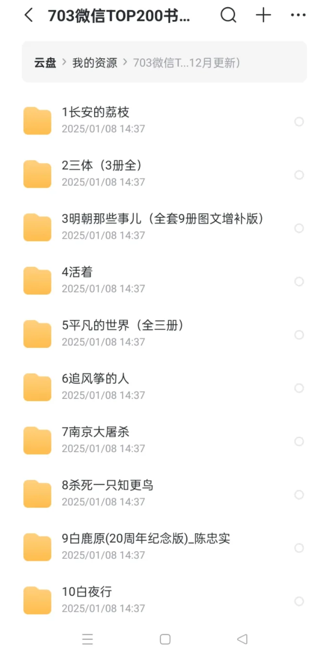 电子书微信读书top200书籍分享
