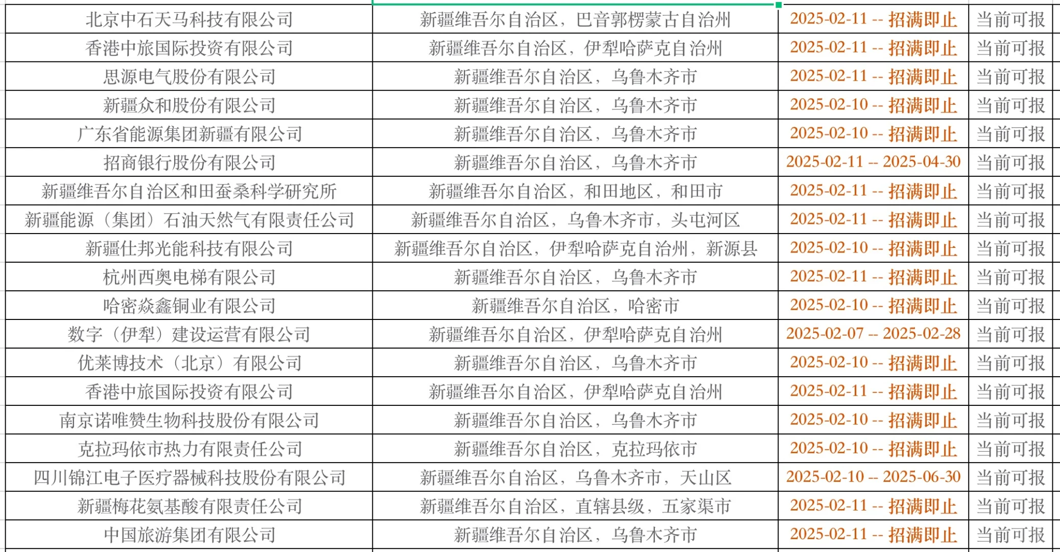新疆春招2月份爆发了，免笔试福利好