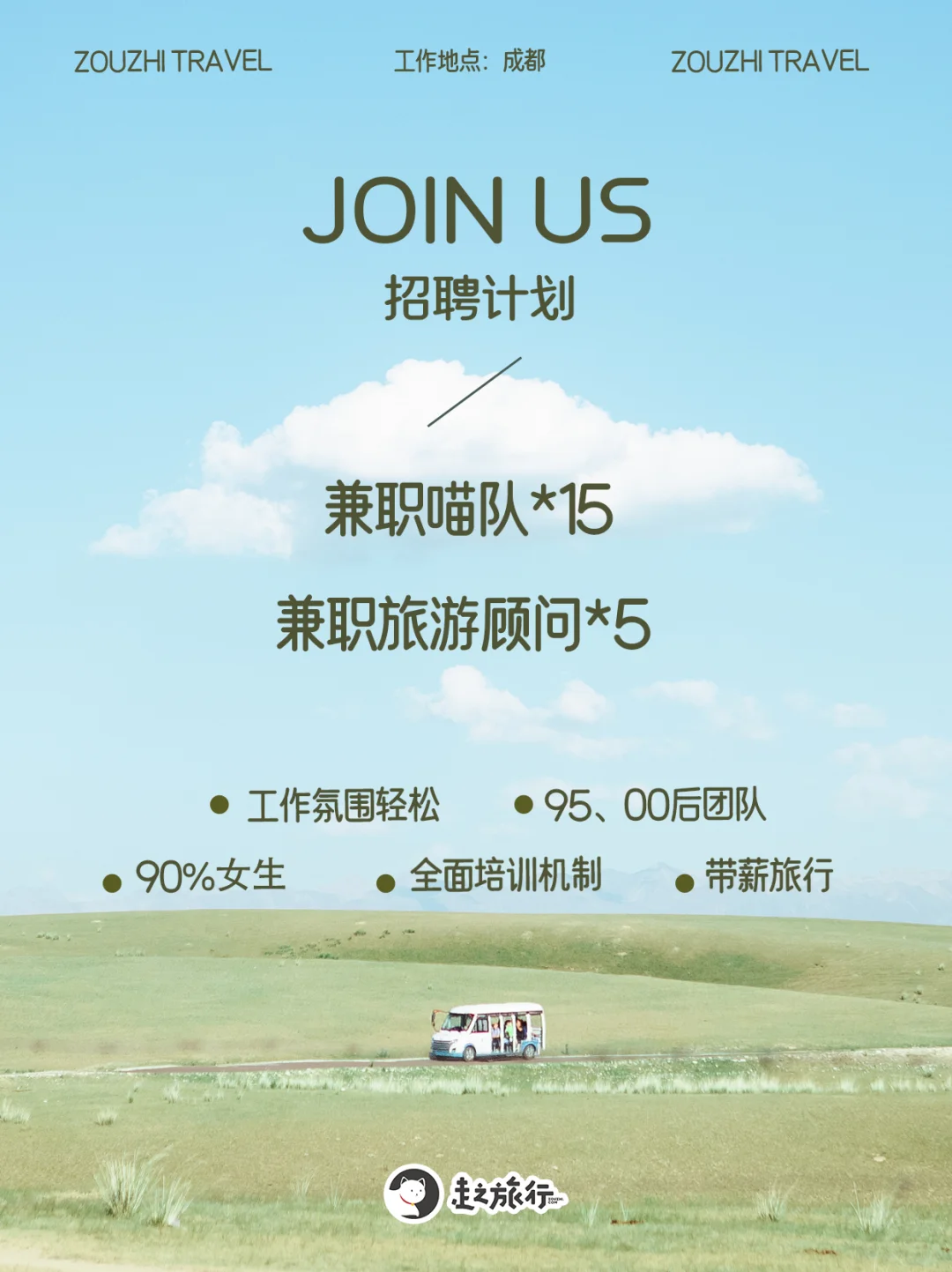 ?喵队招聘 | 和有趣的人一起旅行