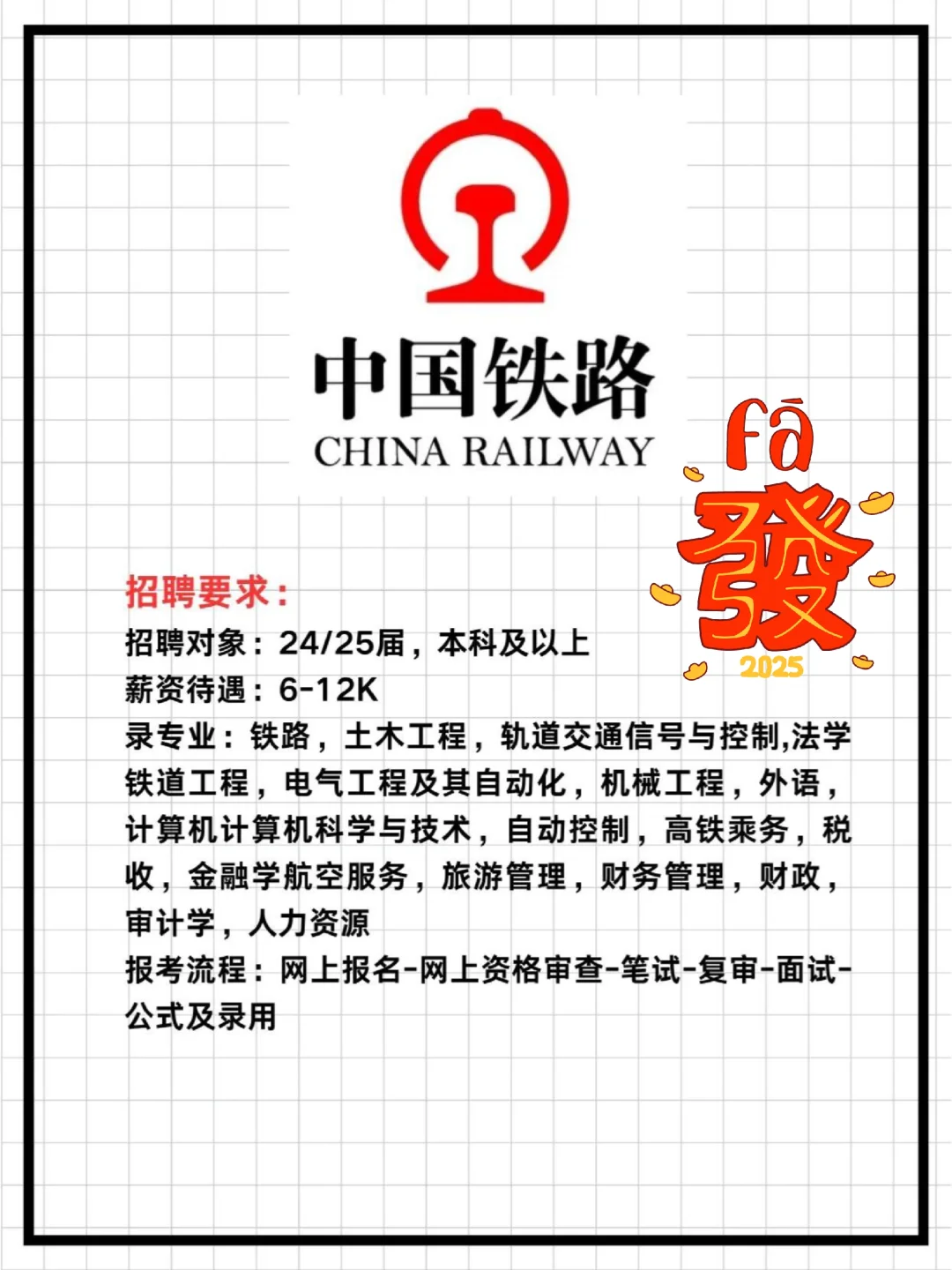 央国企就业指导→_→中国铁路招聘时间
