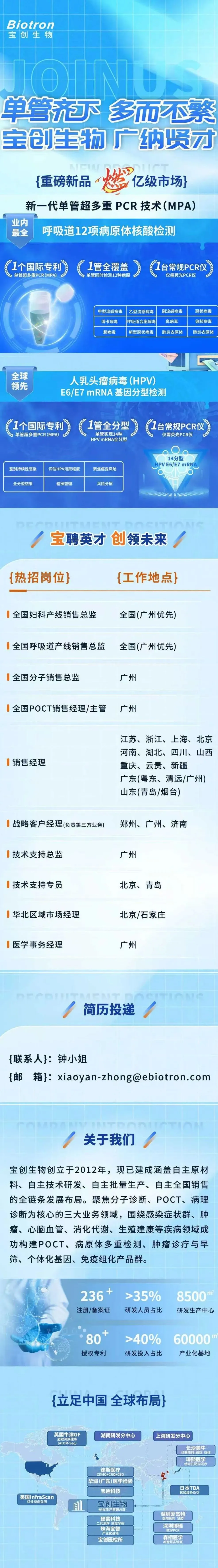 宝创热招！销售总监，13省销售等大量岗位！