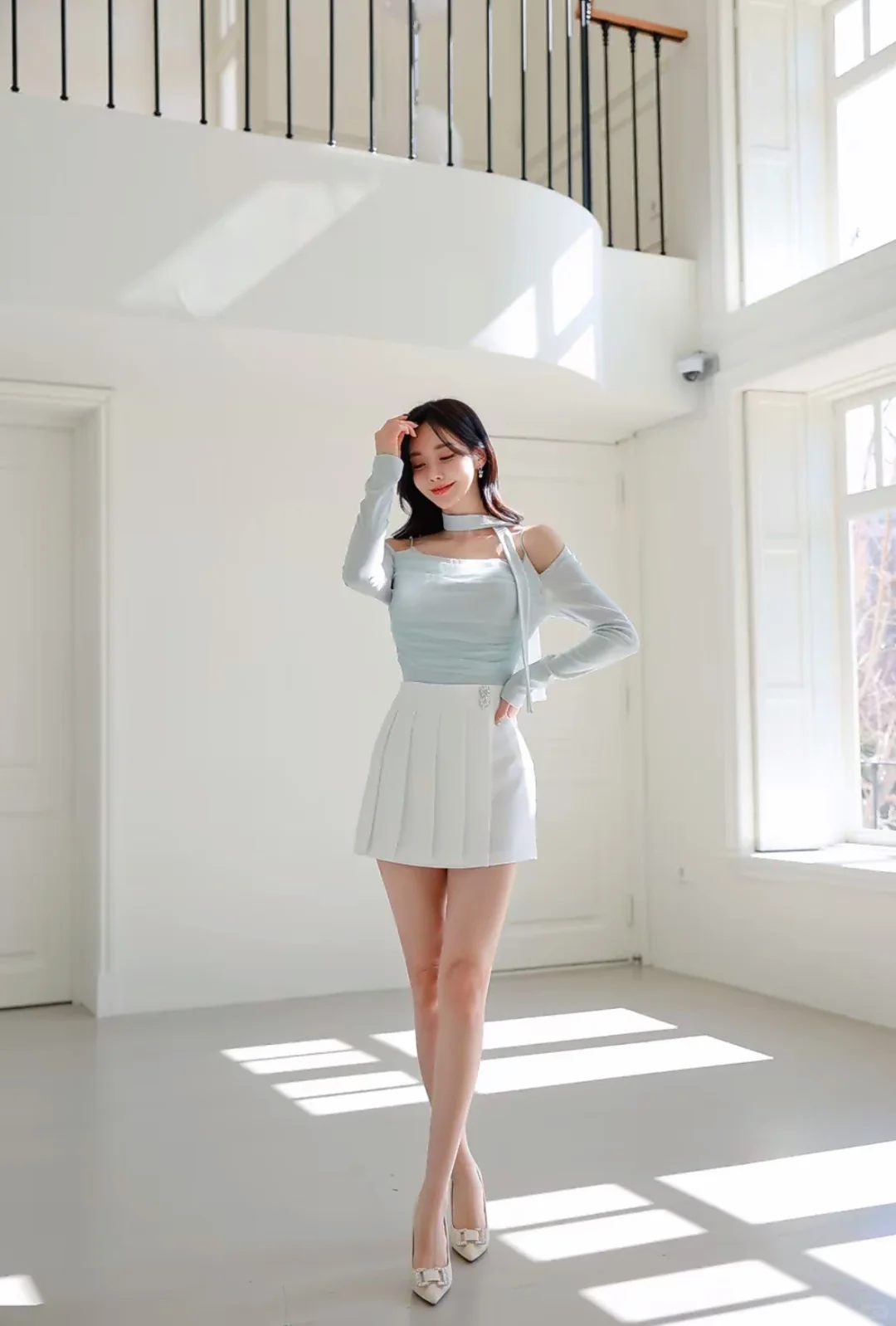 冷白色真的超有氛围感～美女?